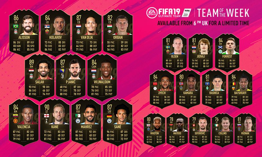 FIFA 19 TOTW 9