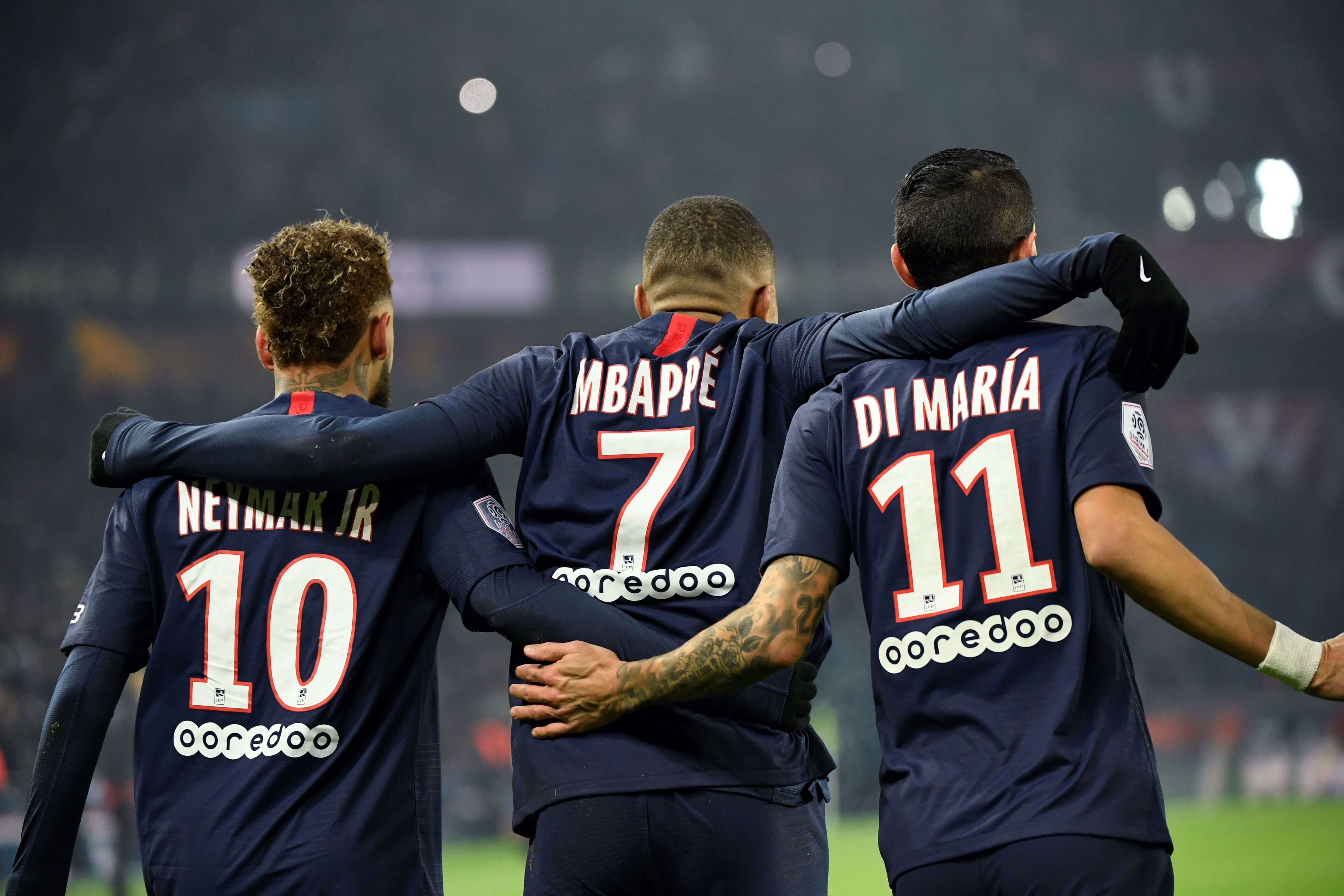 Neymar Mbappé Di Maria PSG