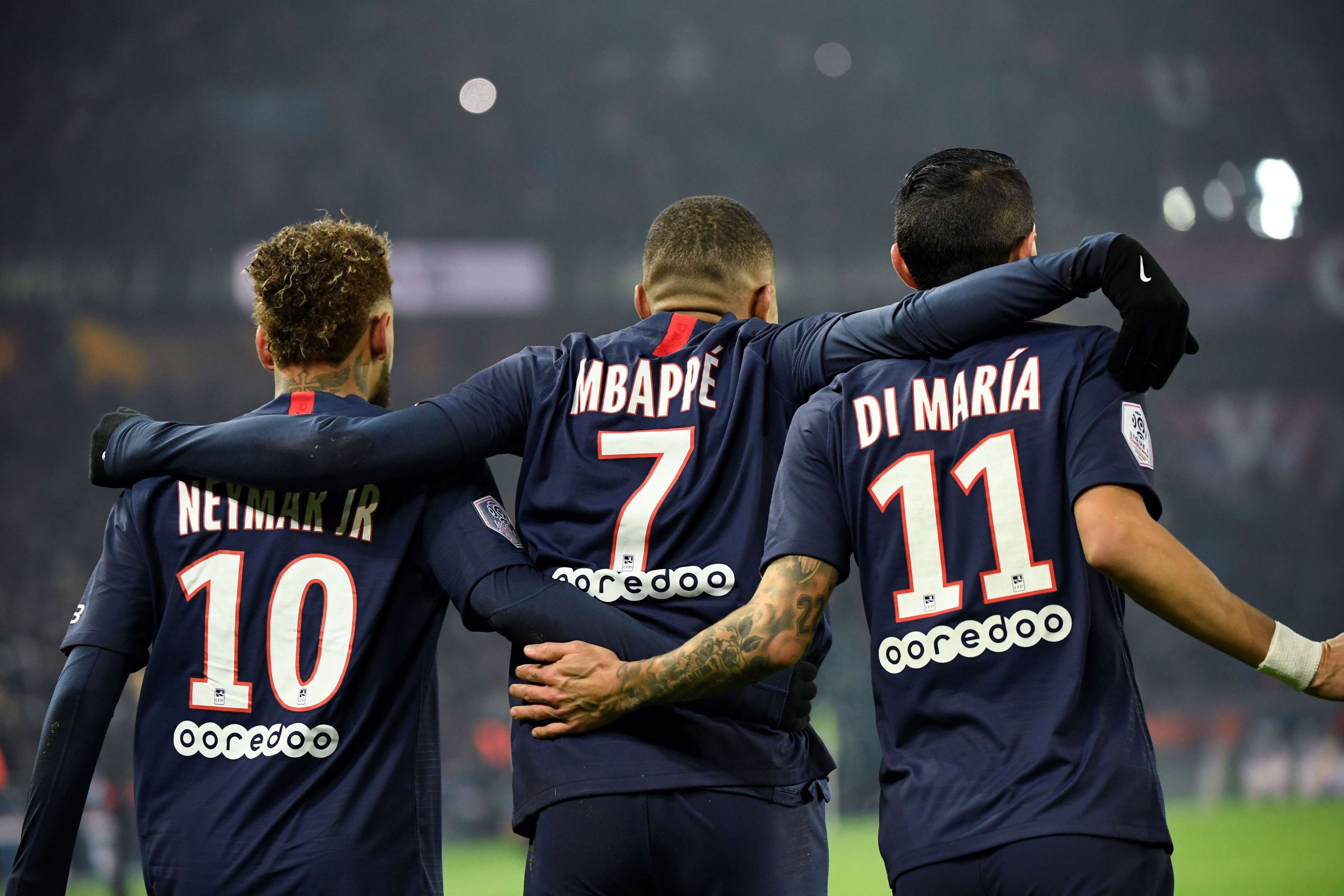 Neymar Mbappé Di Maria PSG