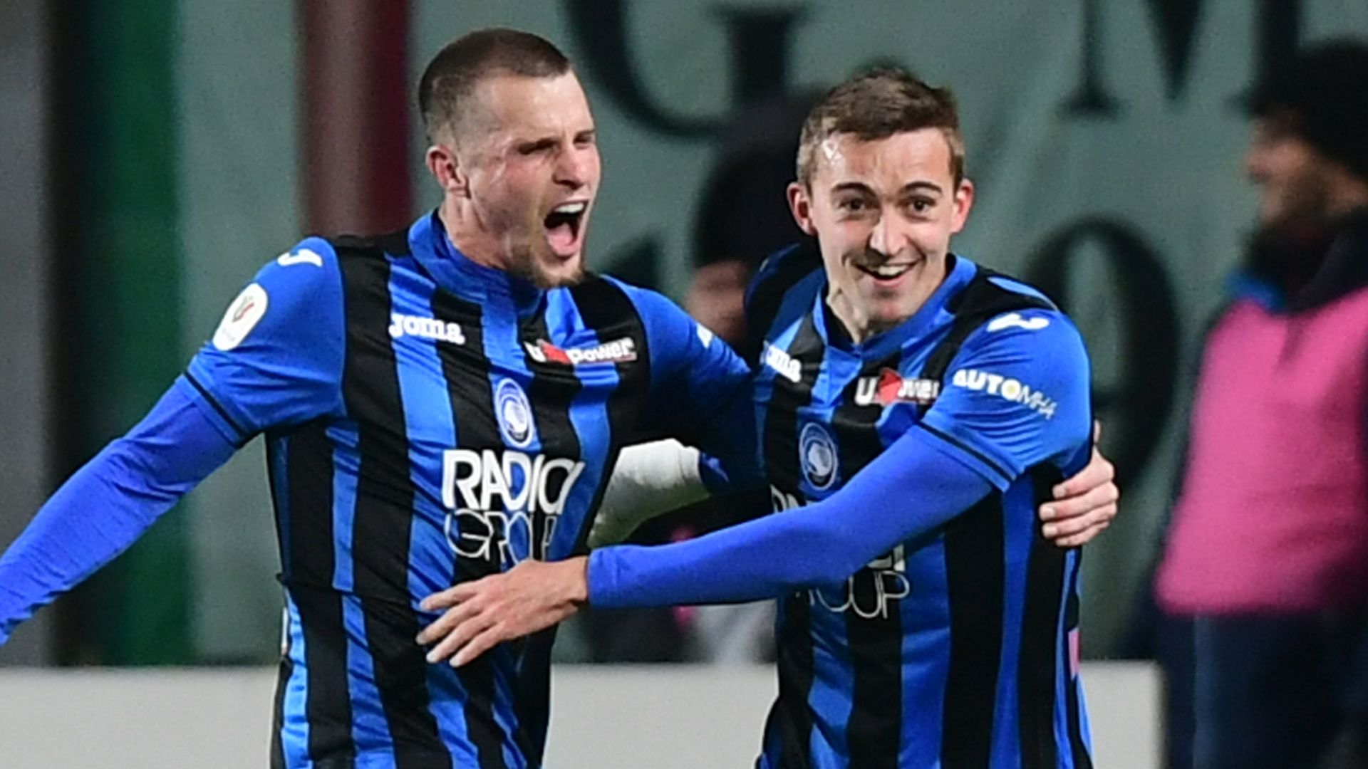 Atalanta celebrate vs Juventus