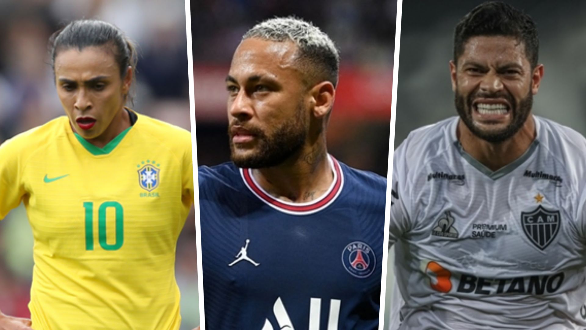 Marta, Neymar, Hulk