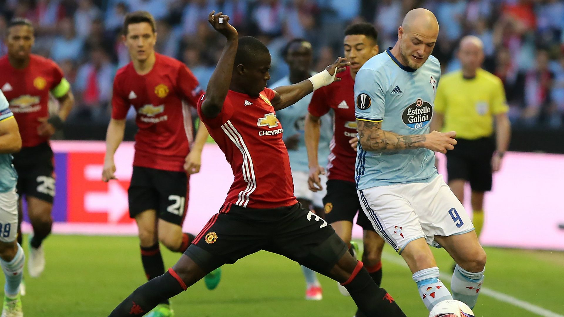 Bailly Guidetti Celta Manchester United Europa League