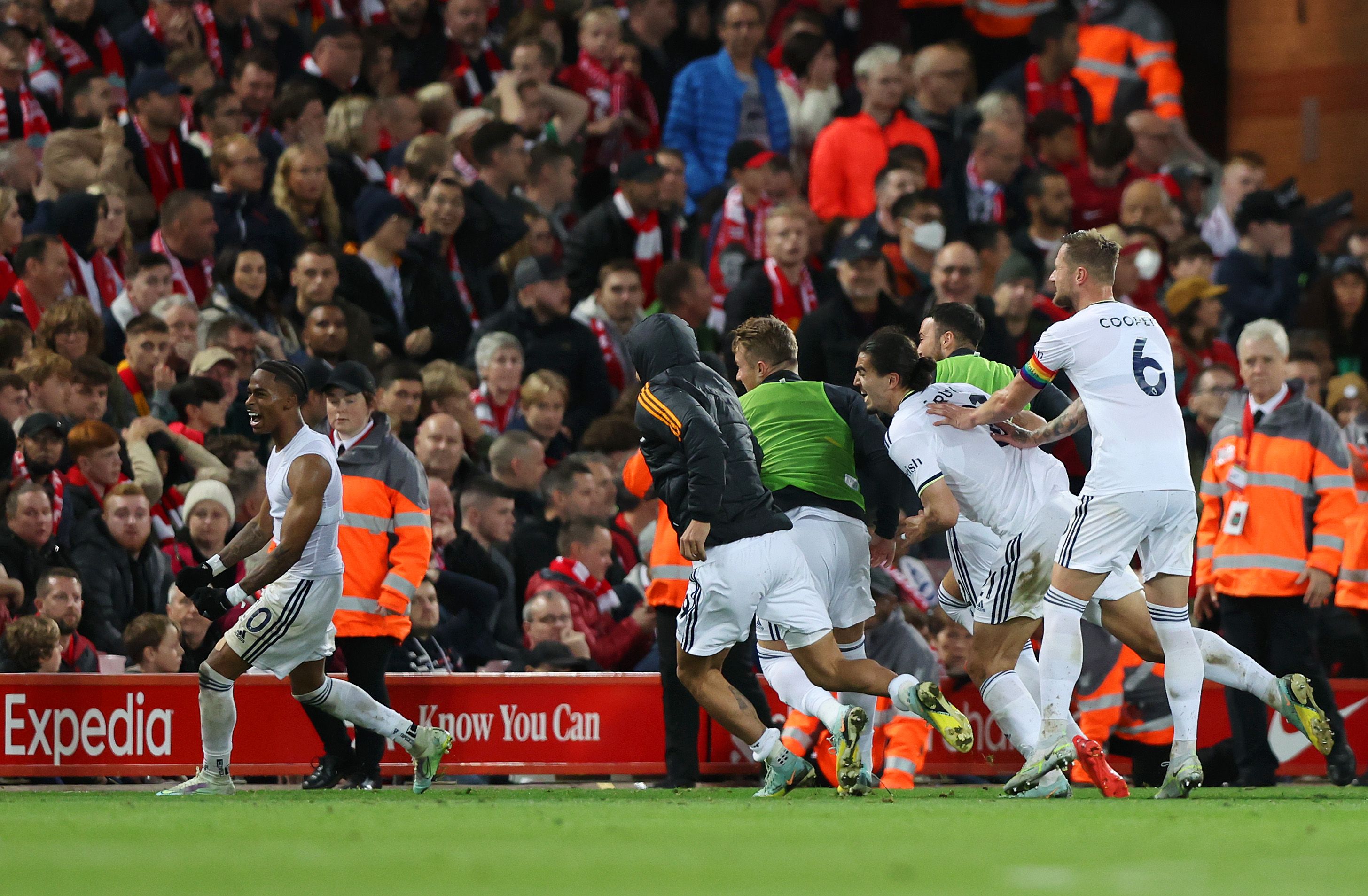 Liverpool Leeds celebrate 2022-23