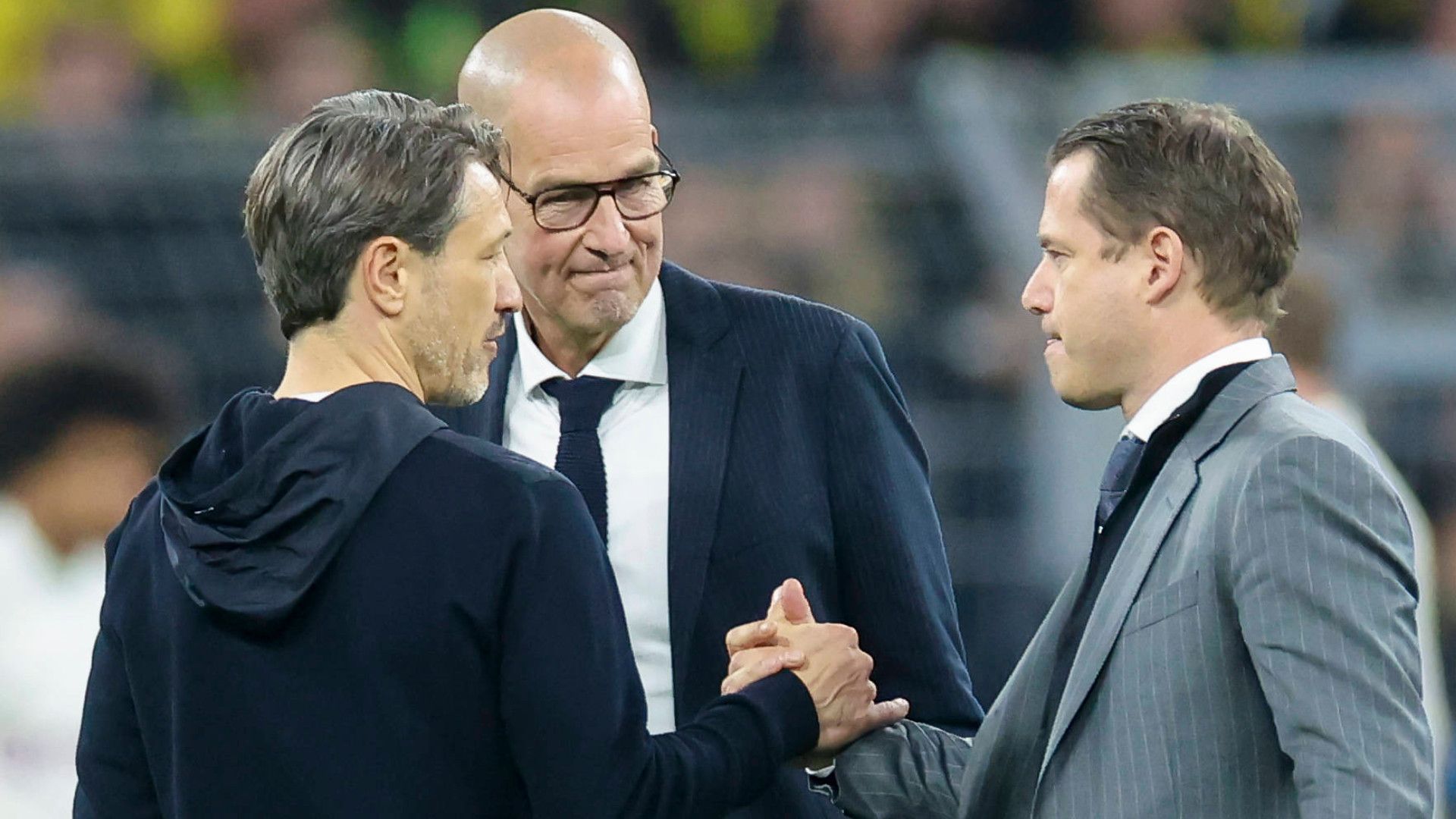 NIKO KOVAC CARSTEN CRAMER LARS RICKEN BORUSSIA DORTMUND