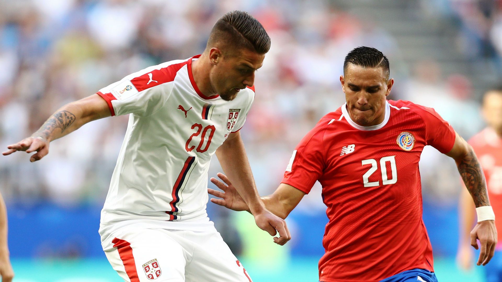 Sergej Milinkovic Savic Serbia David Guzman Costa Rica