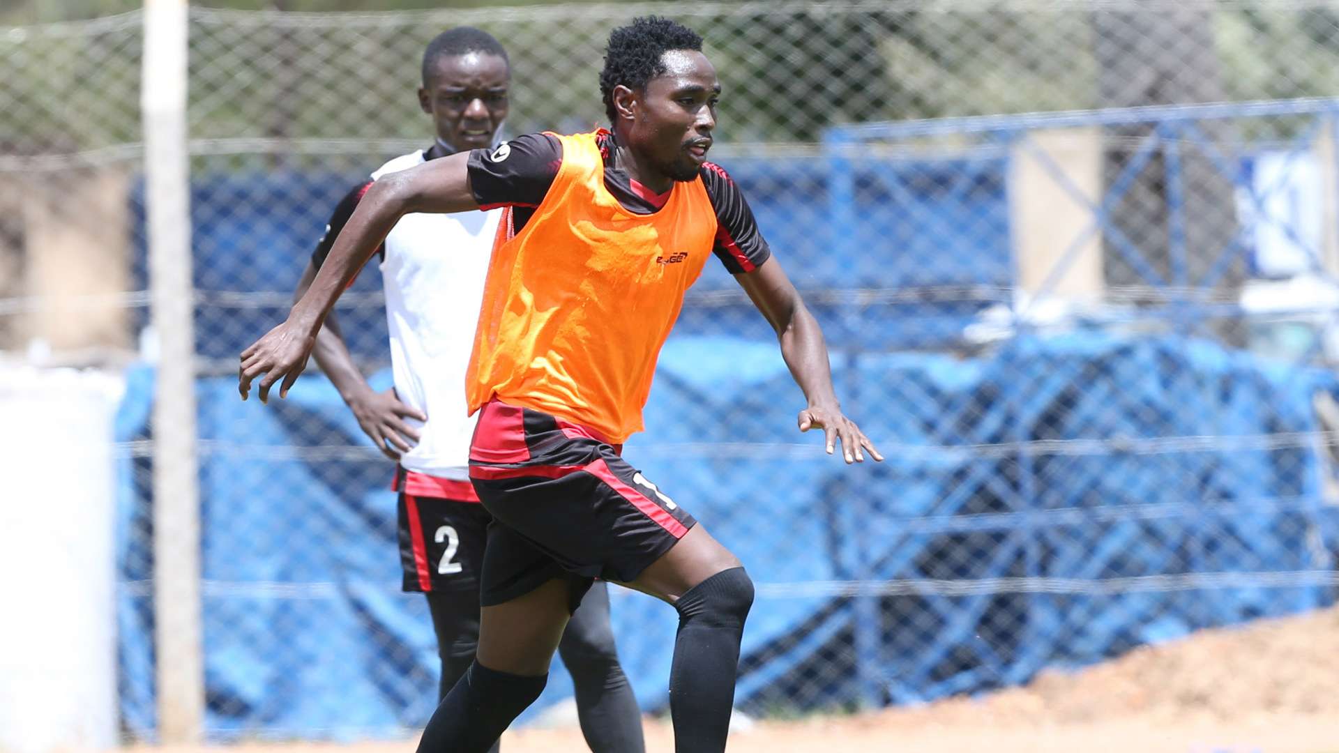 Posta Rangers midfielder Simon Mbugua also trained with the team at Machakos Stadium.