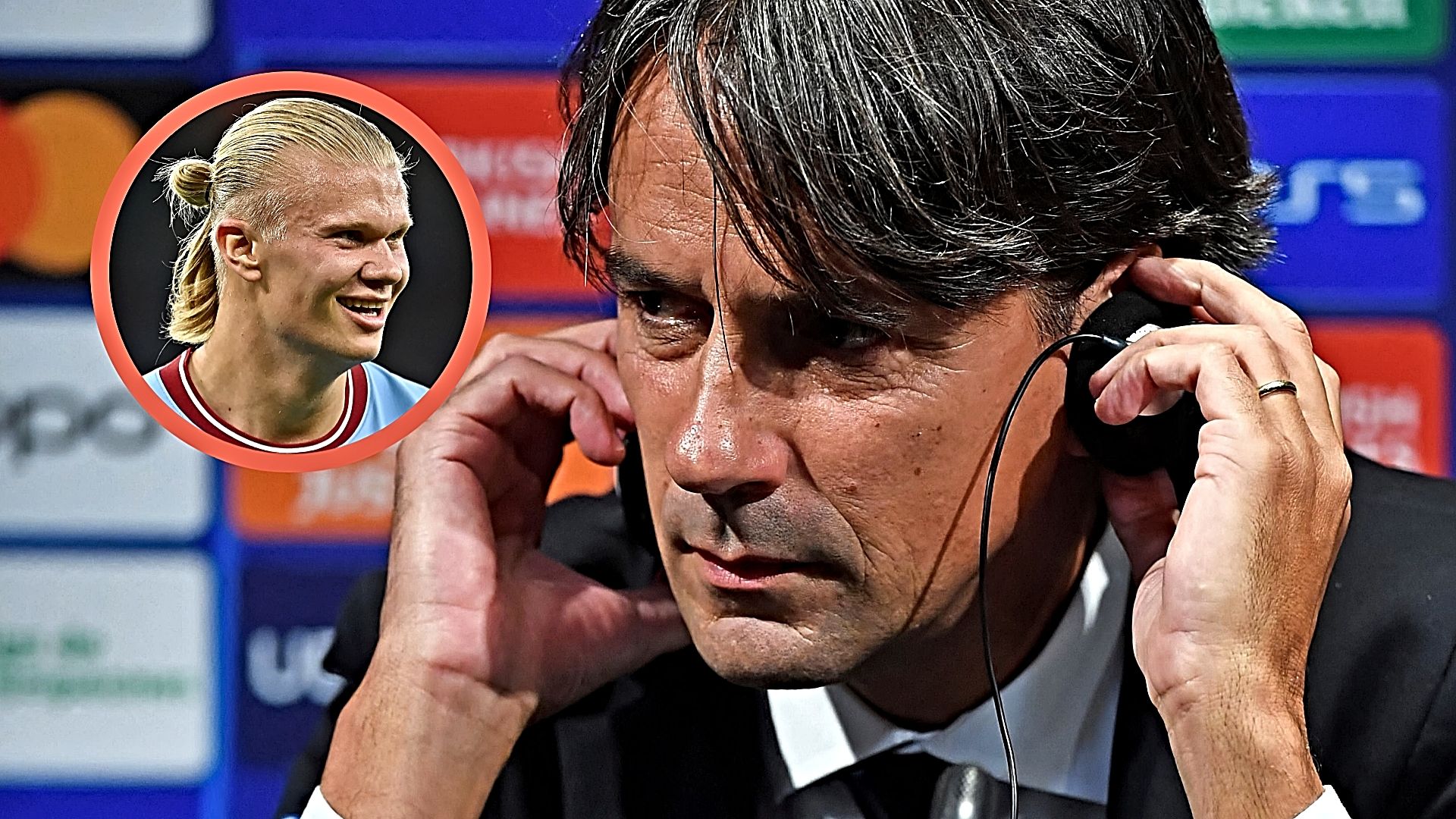 Simone Inzaghi Erling Haaland Inter