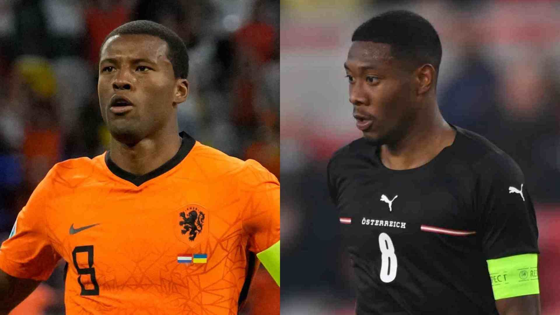 Netherlands Georginio Wijnaldum Austria David Alaba