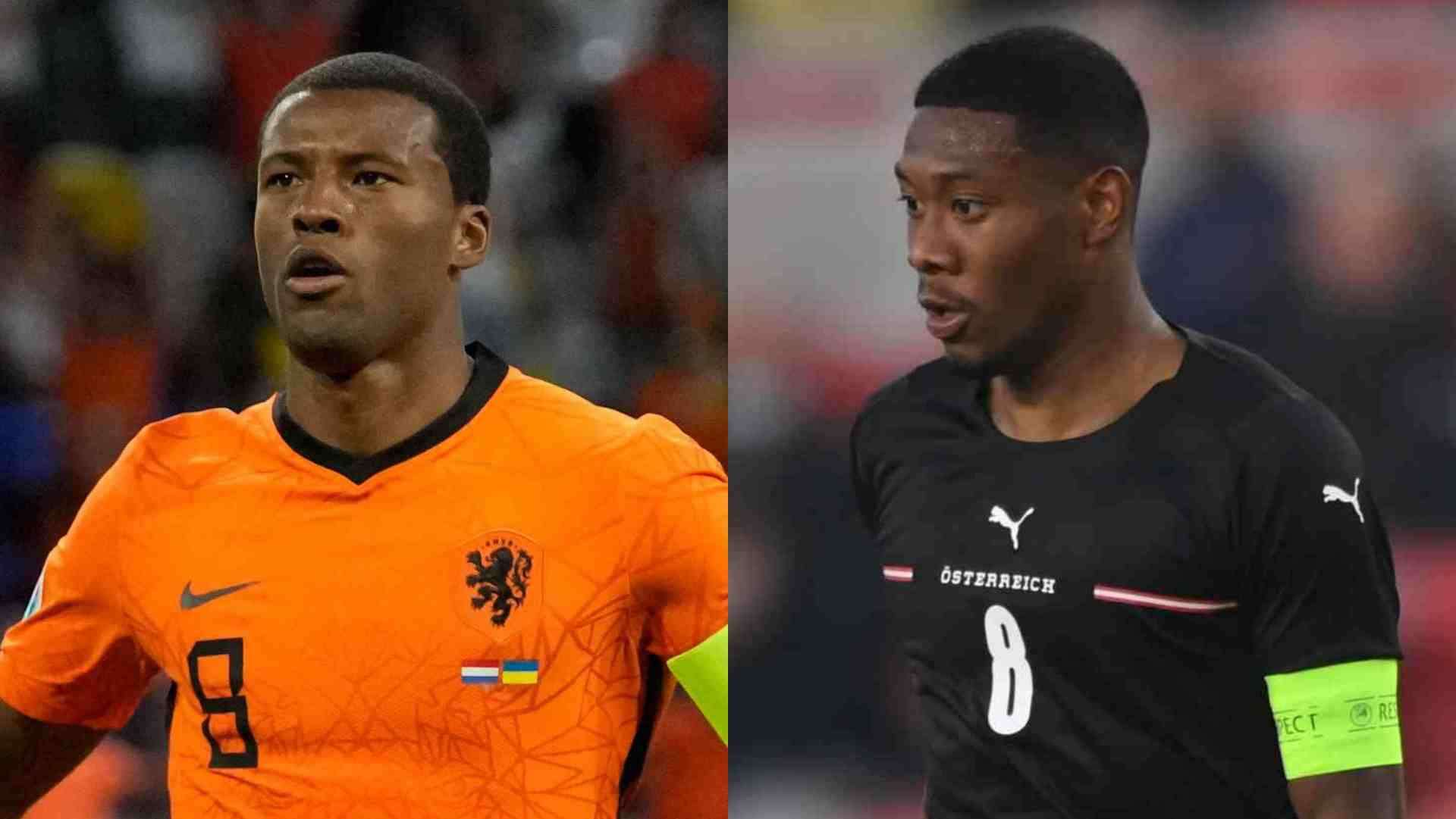 Netherlands Georginio Wijnaldum Austria David Alaba