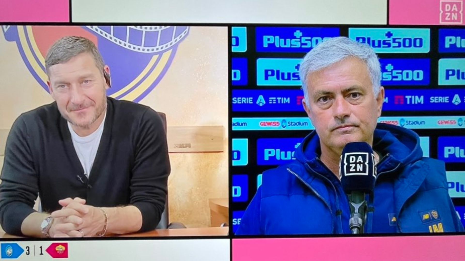 Francesco Totti Jose Mourinho Roma