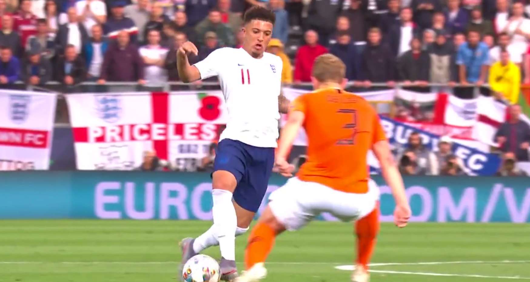 Jadon Sancho Mathijs de Ligt England Netherlands Nations League 2019