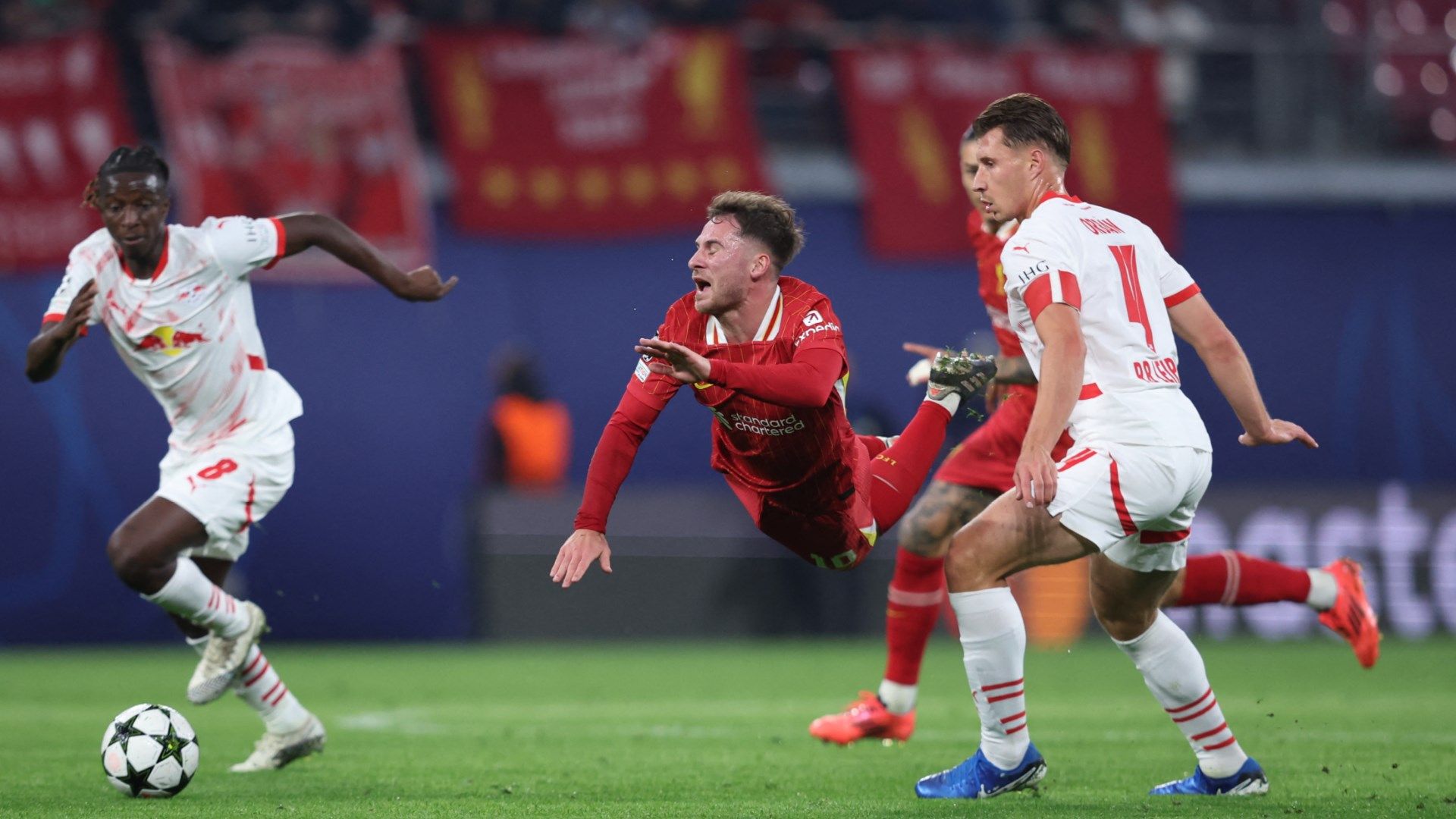 Alexis Mac Allister RB Leipzig Liverpool Champions League 2024-25