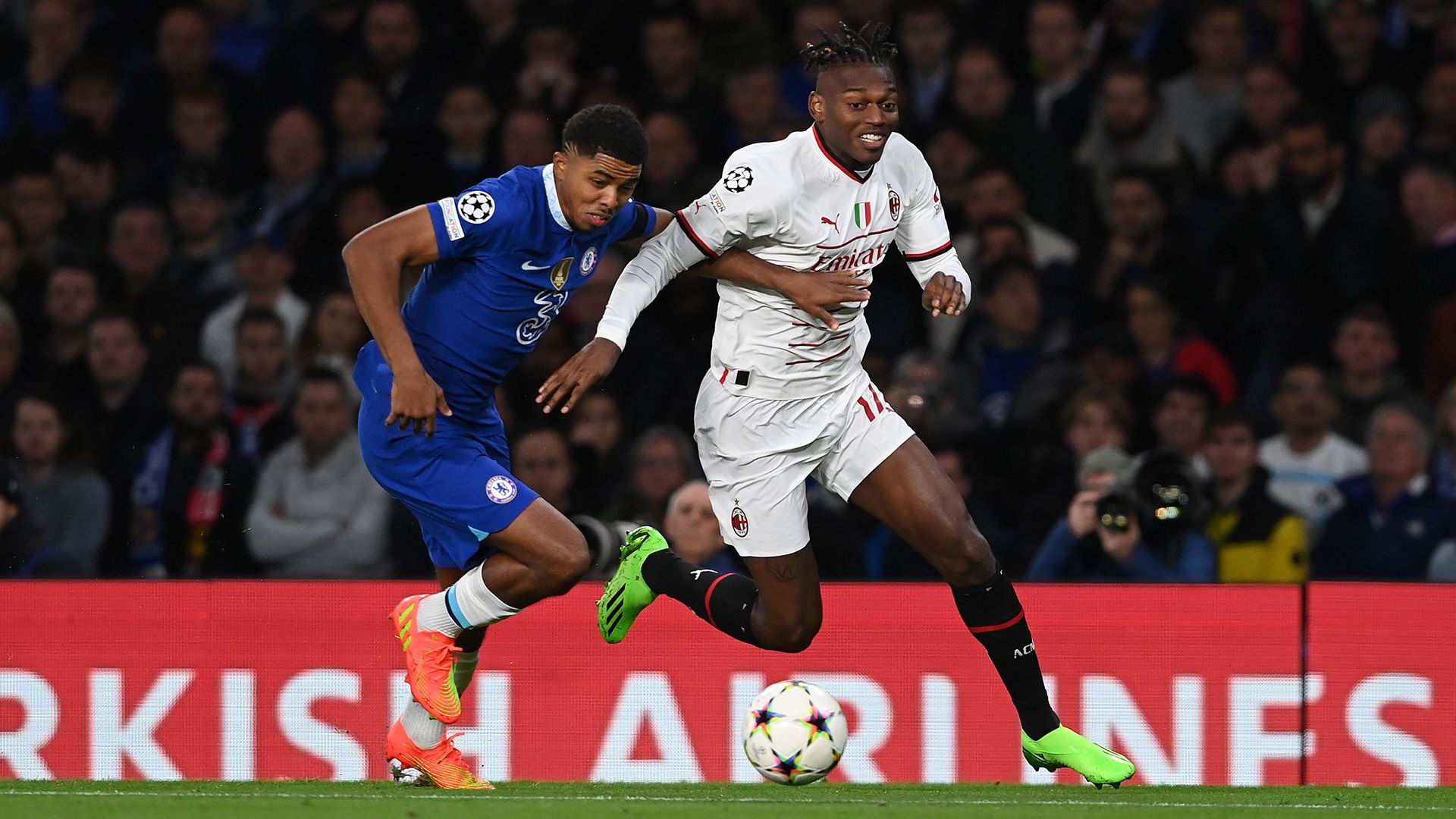 Rafael Leao Wesley Fofana AC Milan Chelsea 2022-23