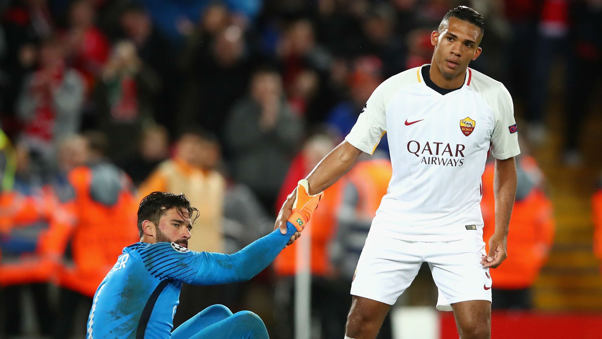 Juan Jesus Alisson Roma Liverpool Champions League