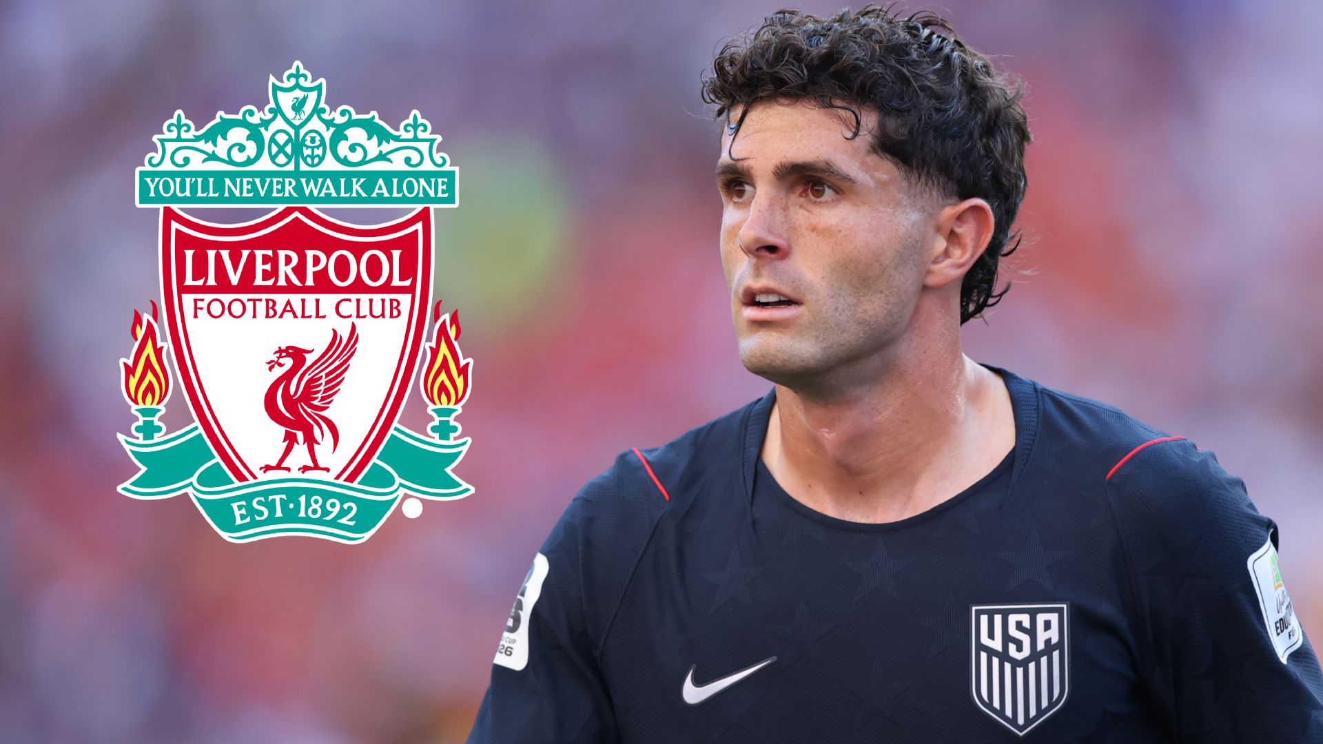 Christian Pulisic Liverpool crest