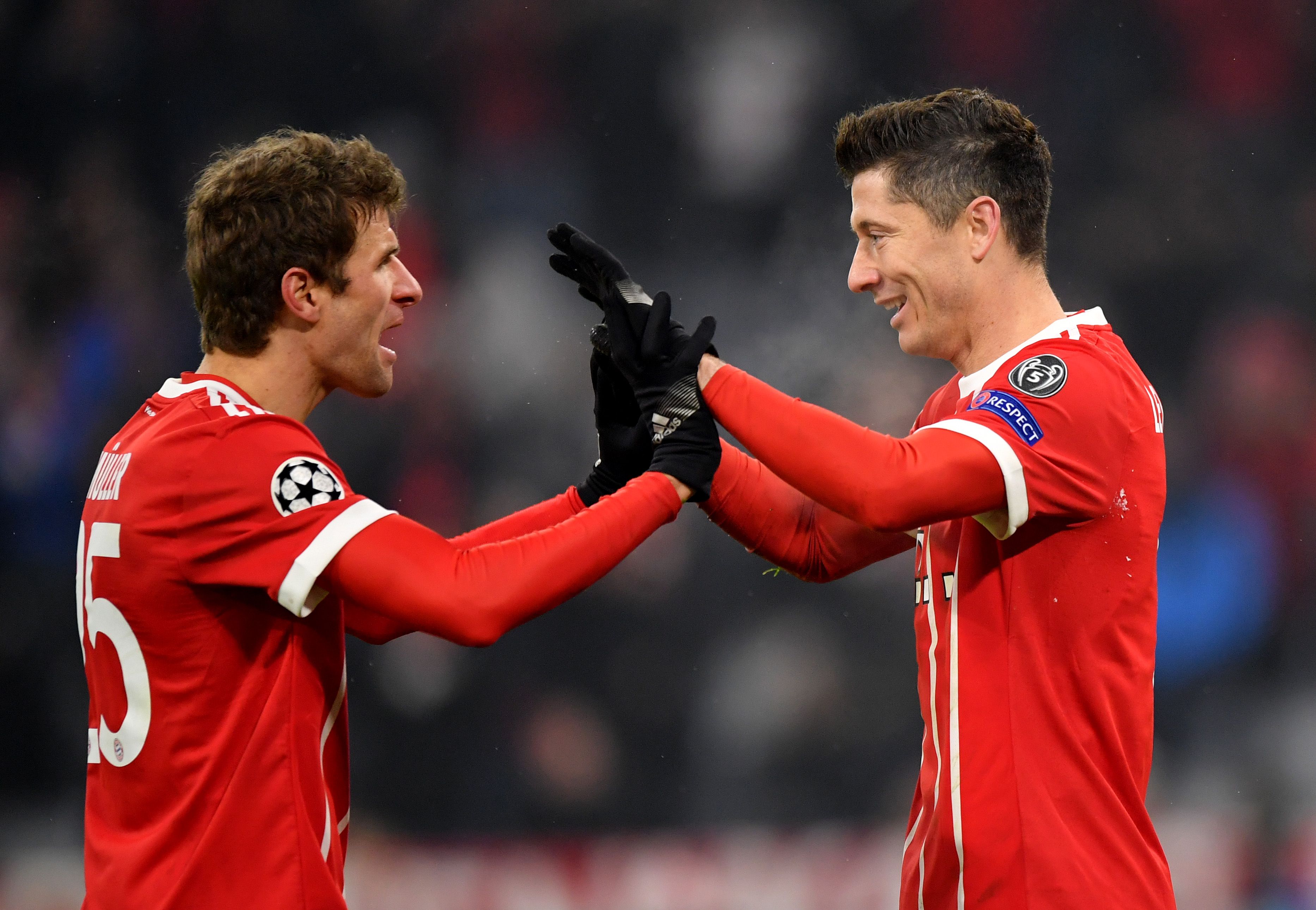 Thomas Muller & Robert Lewandowski