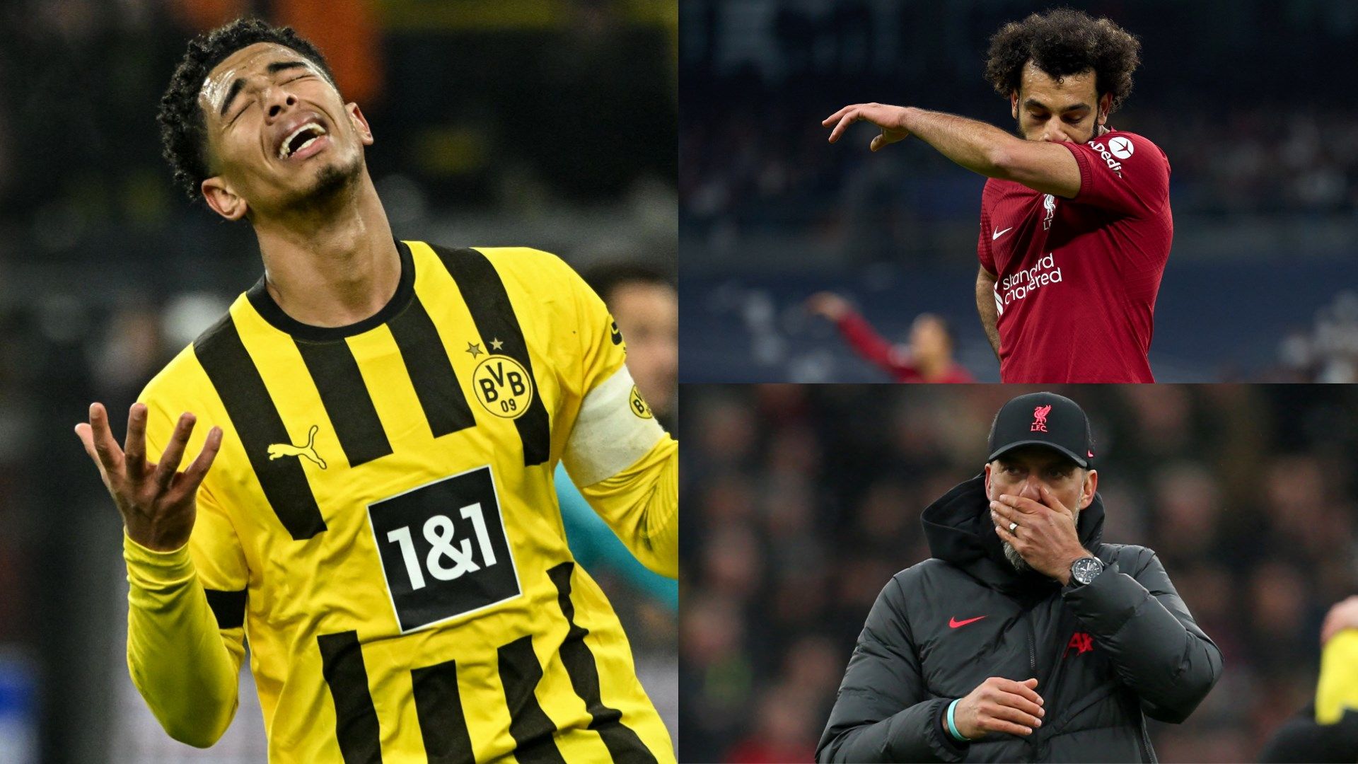 Jude Bellingham Mohamed Salah Jurgen Klopp Liverpool 2022-23 GFX