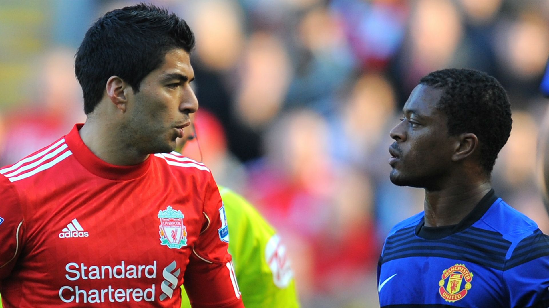 What did Luis Suarez say to Patrice Evra during infamous Manchester United v Liverpool match? | Goal.com India