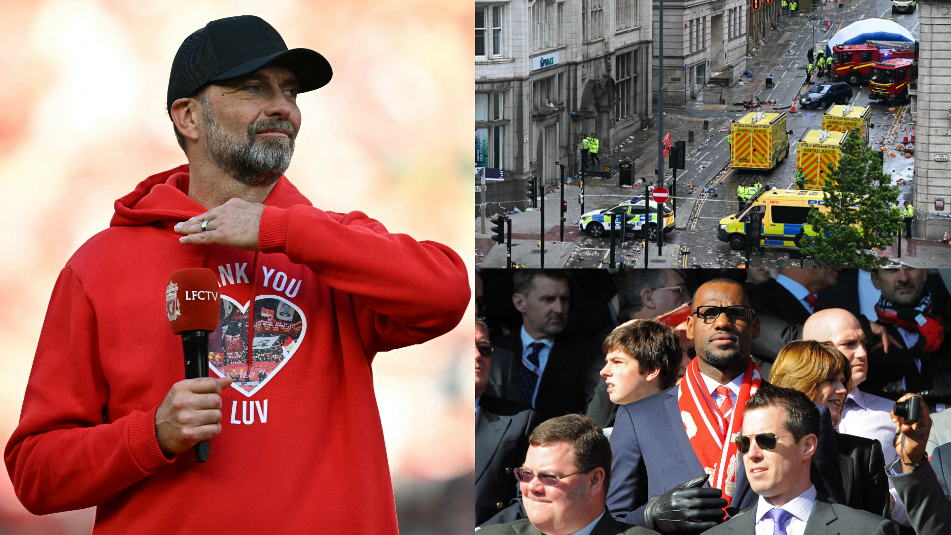 Jurgen Klopp left 'shocked and devastated' after Liverpool title parade tragedy as minority investor LeBron James also posts emotional message | Goal.com UK