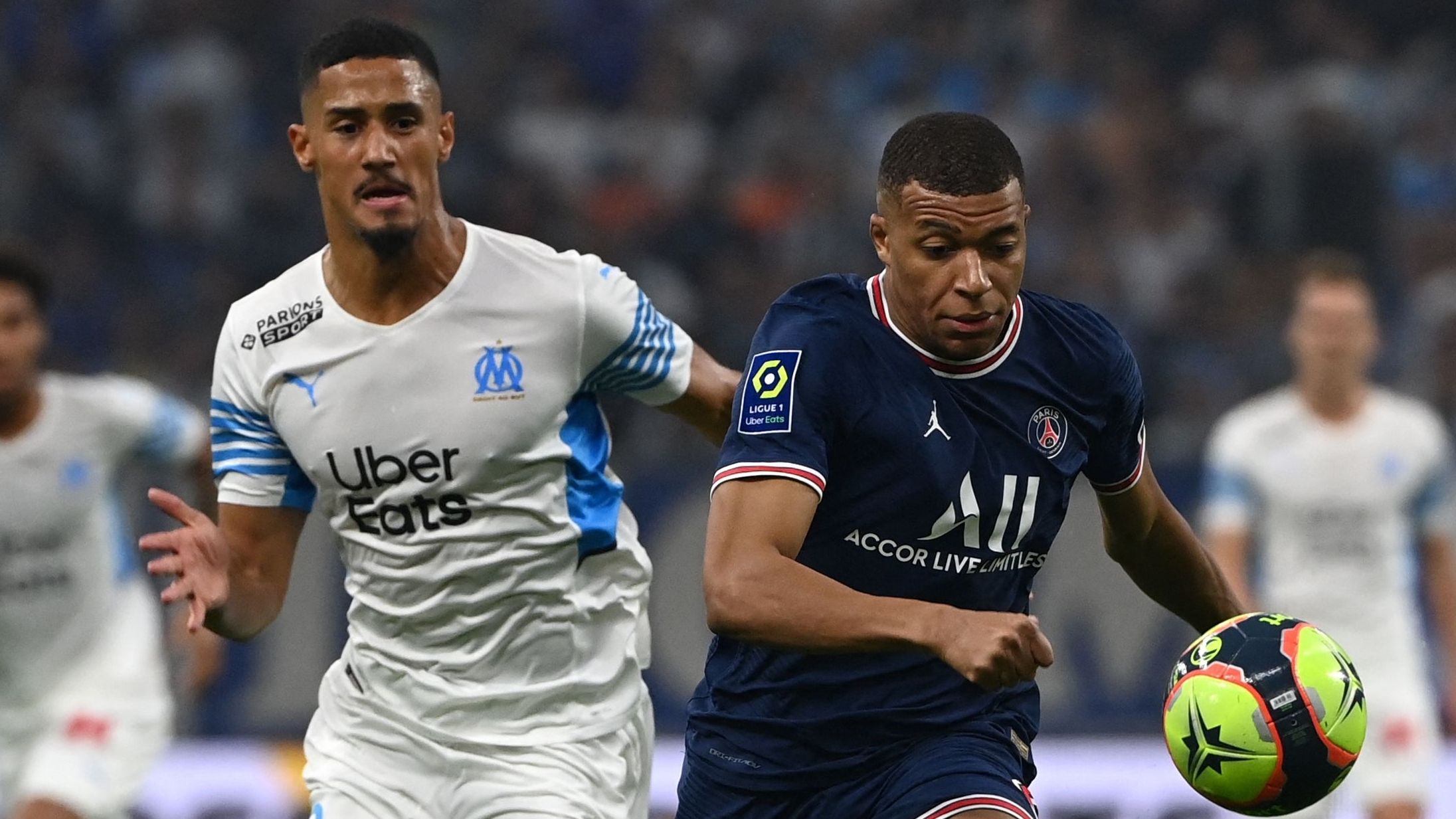 William Saliba Marseille Kylian Mbappe PSG
