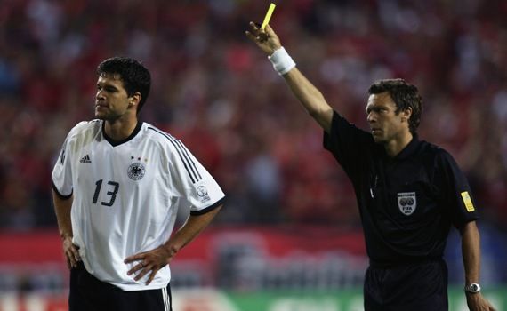 Michael Ballack im Halbfinalspiel gegen Südkorea bei der WM 2002
