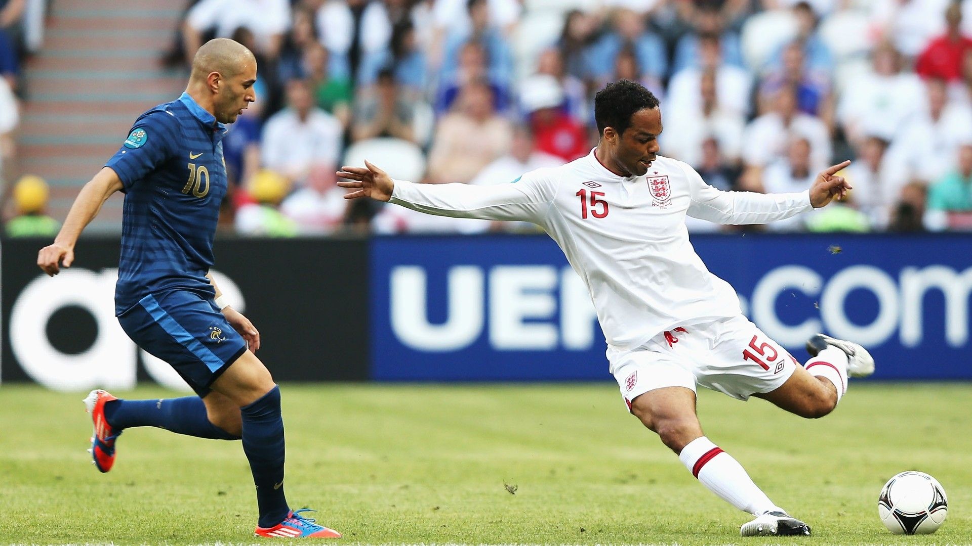 Karim Benzema Joleon Lescott England France Euro 2012
