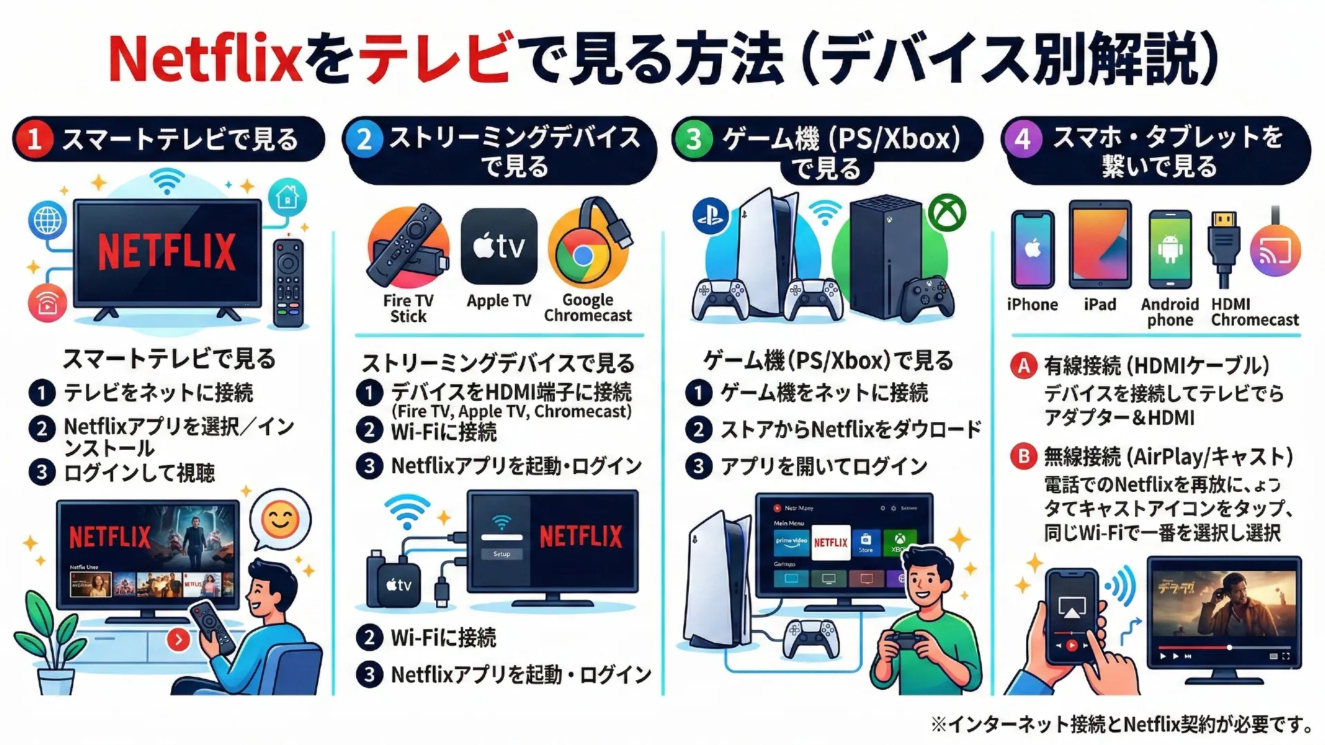 テレビ ネット フリックス