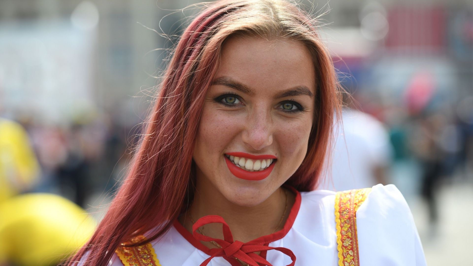 美女サポワールドカップ_デンマークvsフランス_デンマーク1