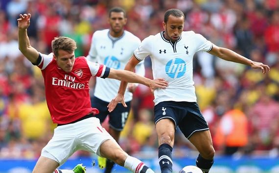 EPL - Arsenal v Tottenham, Aaron Ramsey & Andros Townsend