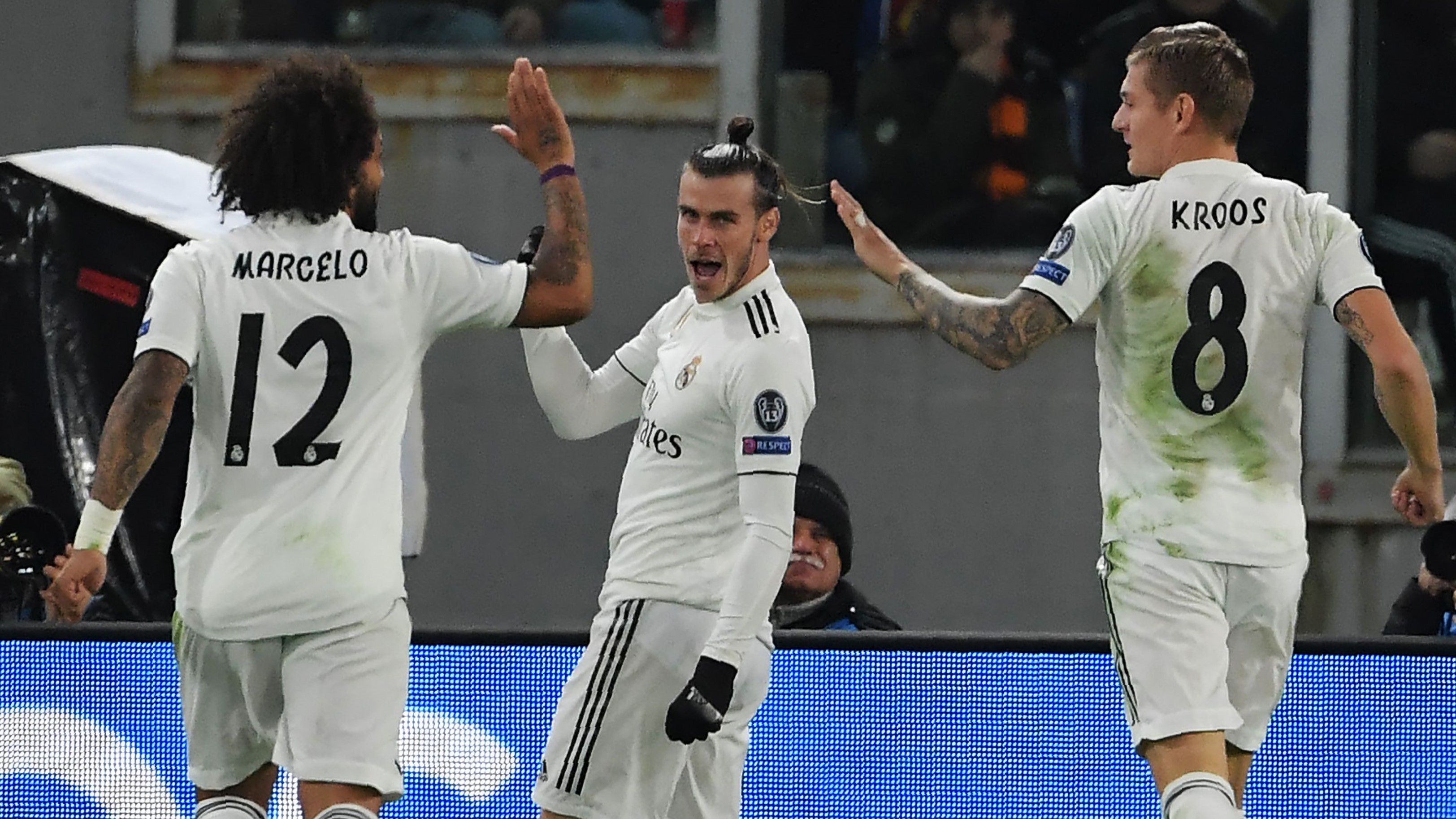 Gareth Bale Marcelo Toni Kroos Roma Real Madrid UCL 27112018