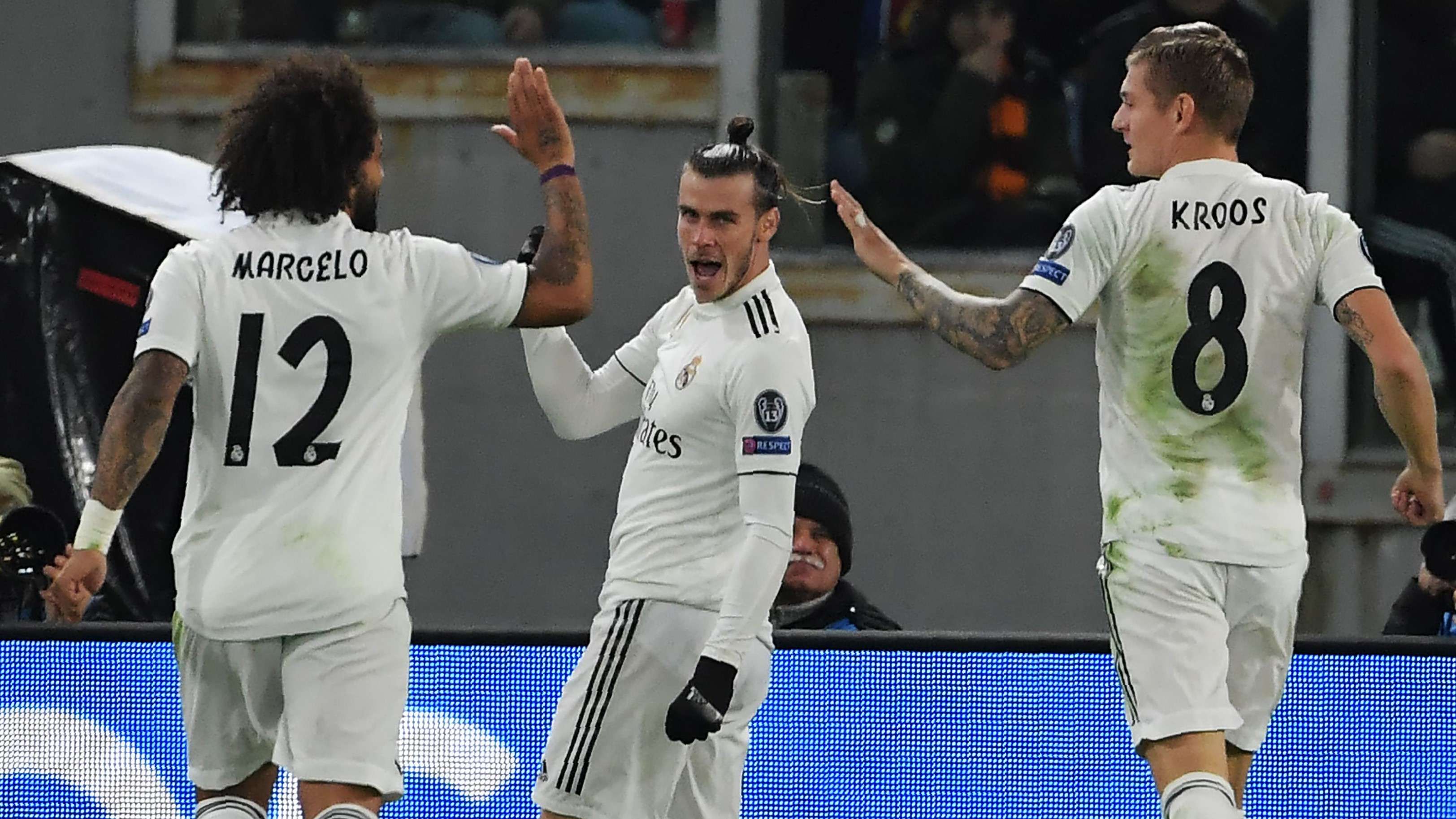 Gareth Bale Marcelo Toni Kroos Roma Real Madrid UCL 27112018