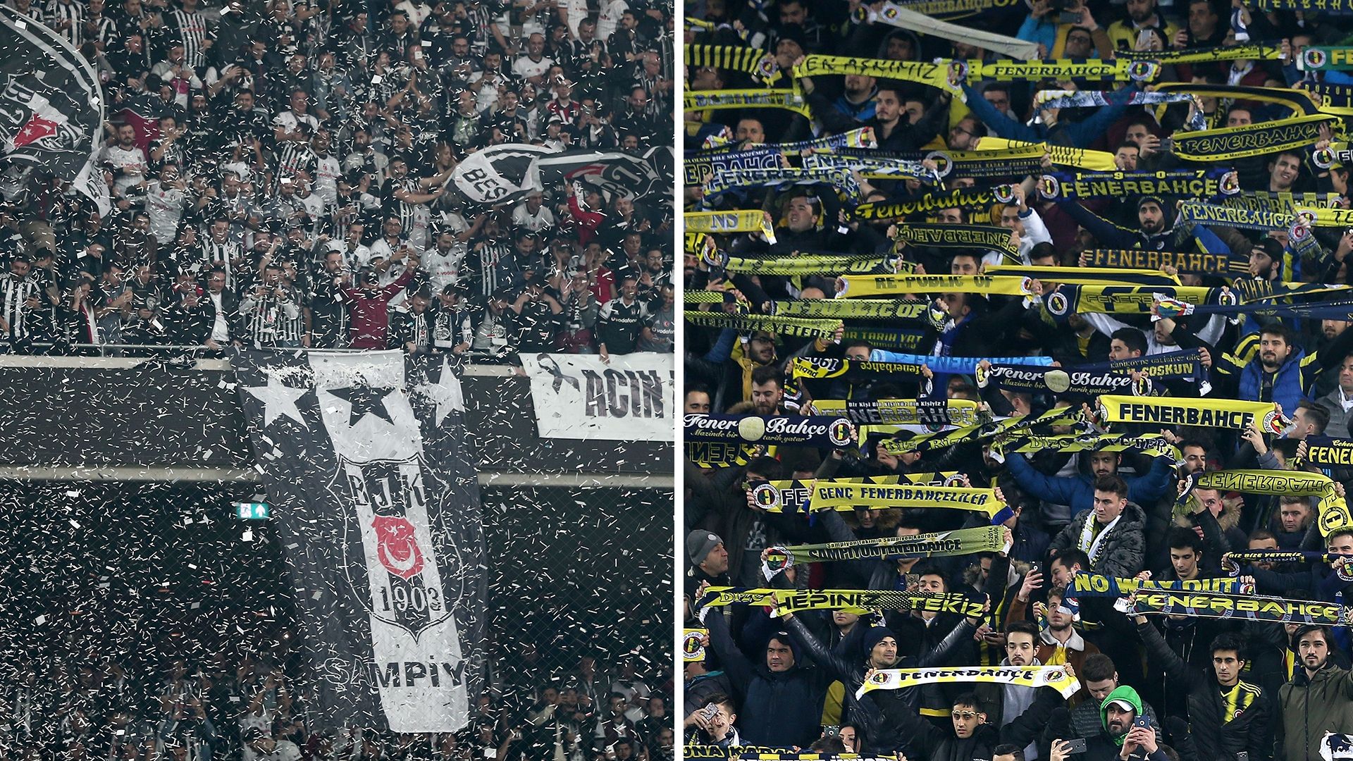 Besiktas Fenerbahce fans