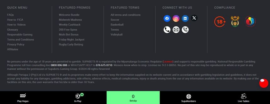 Supabets Customer Support