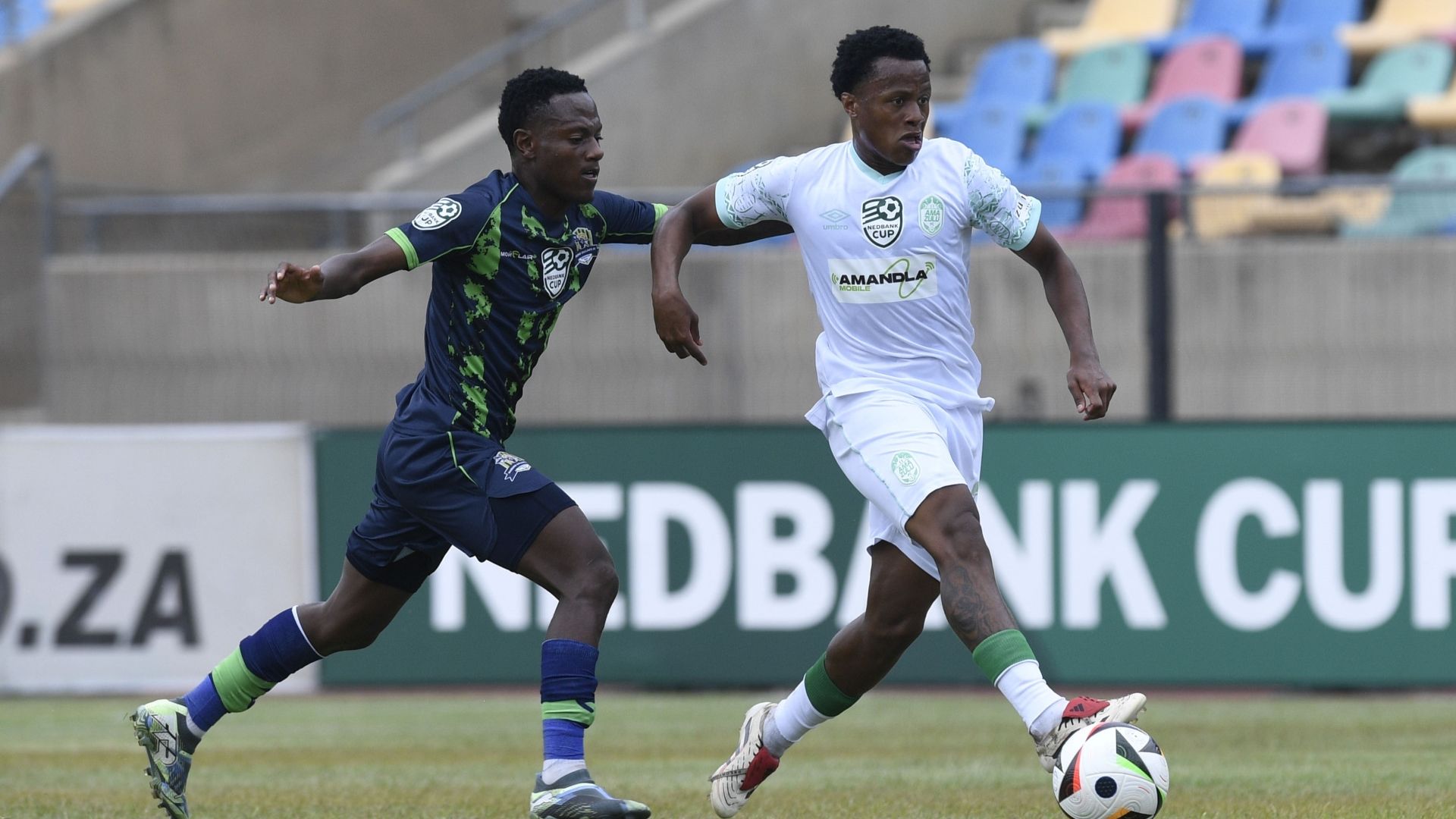 Rowan Human, AmaZulu & Masindi Nemtajela, Marumo Gallants, February 2025.