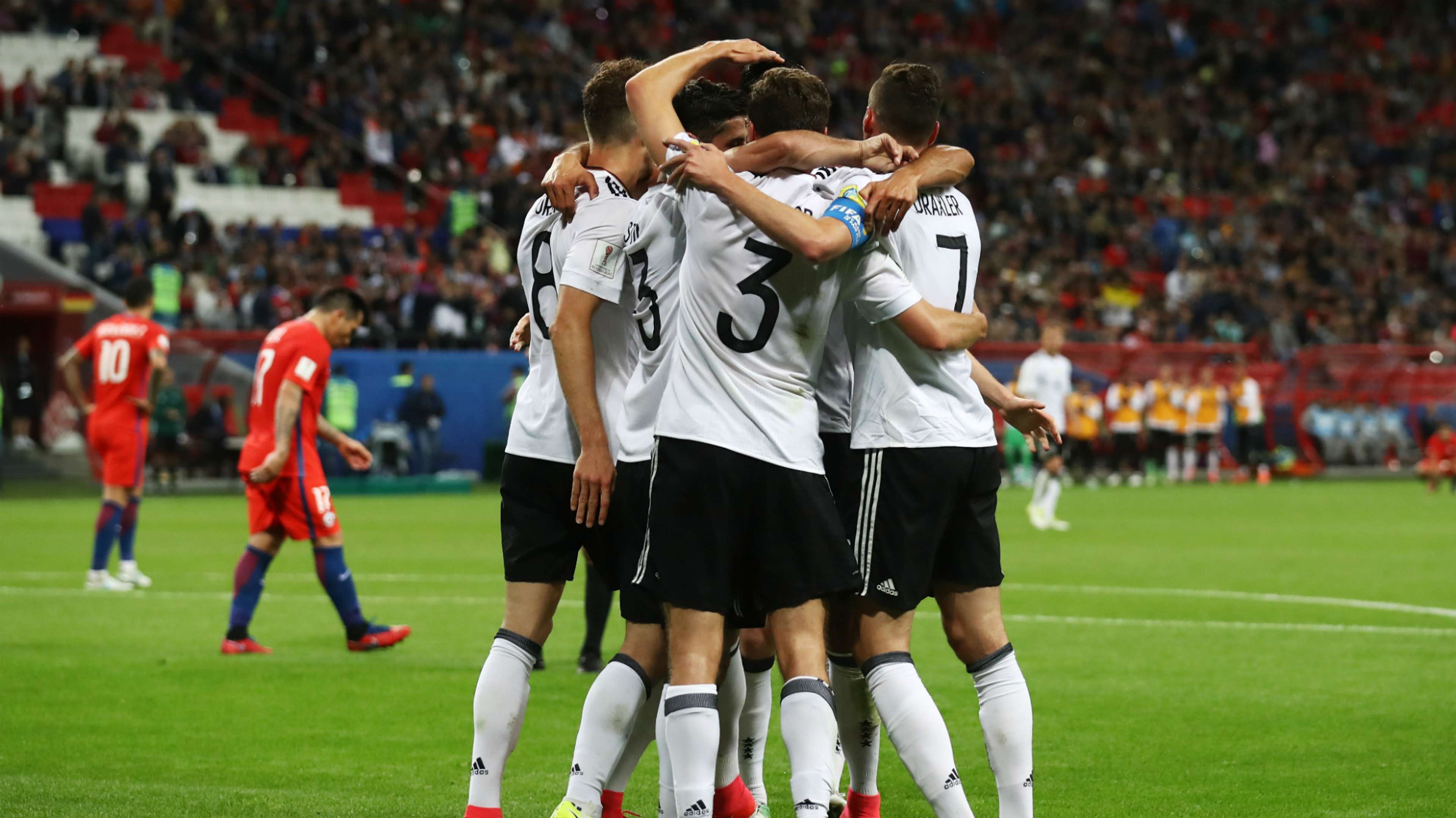 Germany celebrates Chile Confederations Cup