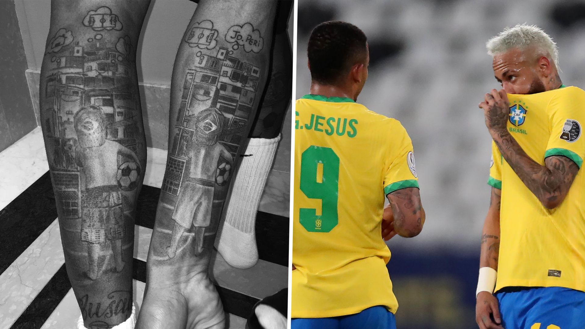 Neymar Gabriel Jesus Tattoo Bild
