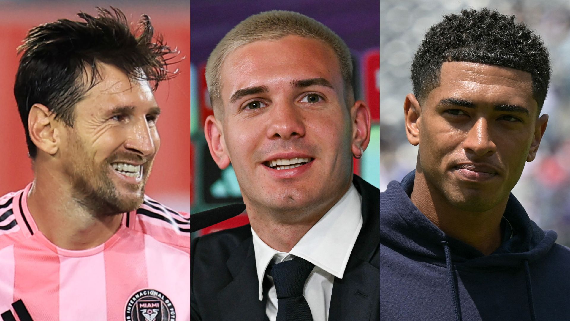 GFX Lionel Messi Franco Mastantuono Jude Bellingham