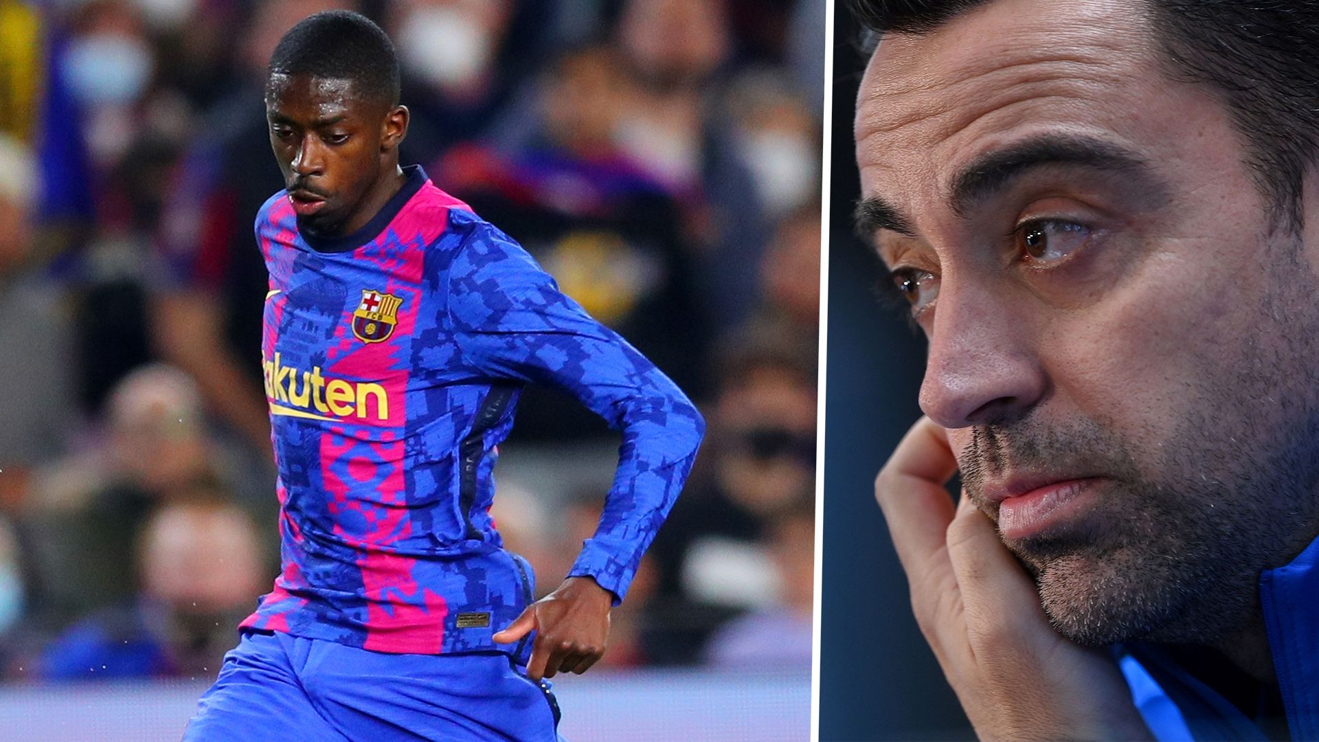 Ousmane Dembele Xavi Barcelona 2021-22