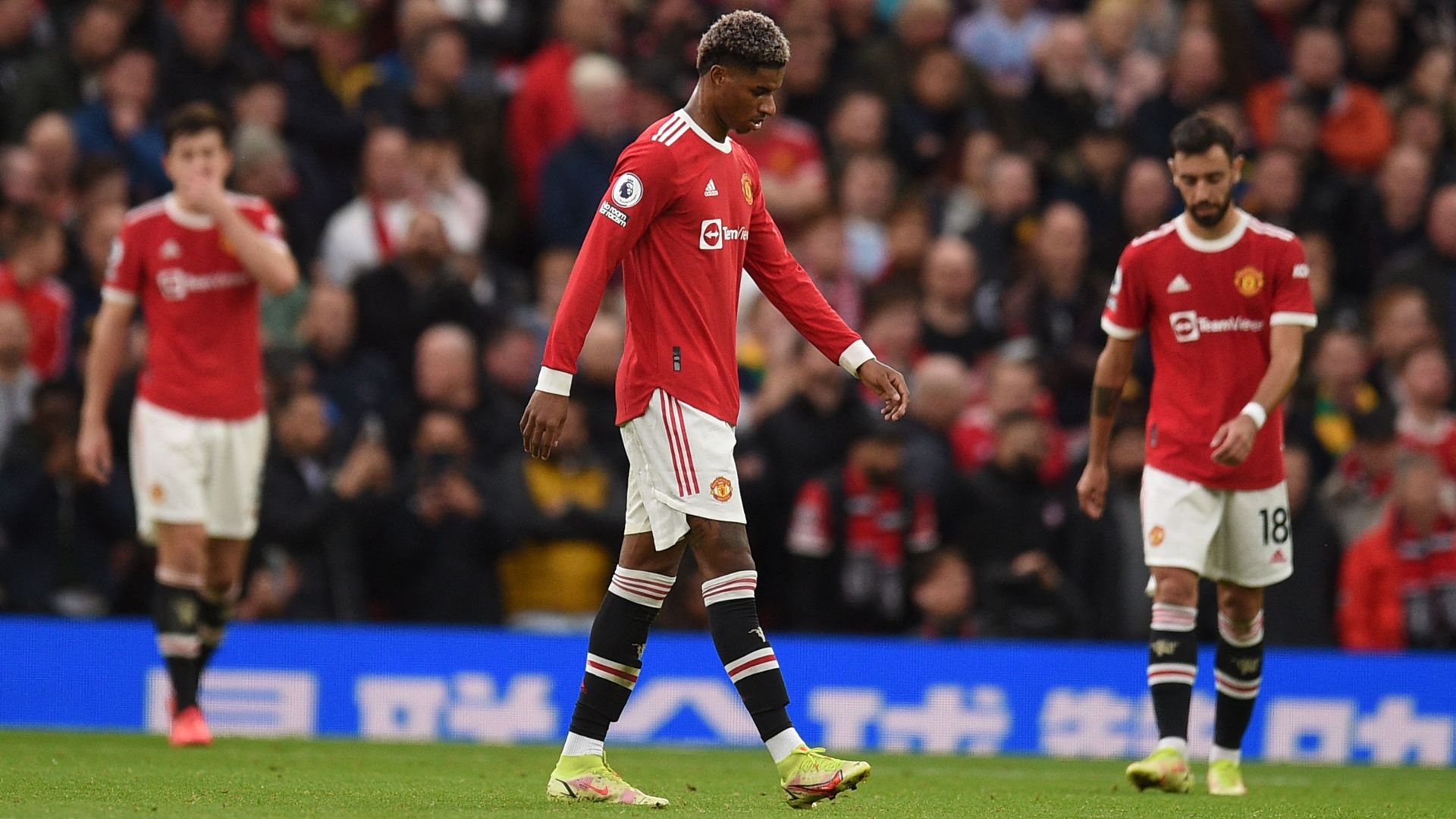 Marcus Rashford Manchester United Premier League 2021-22