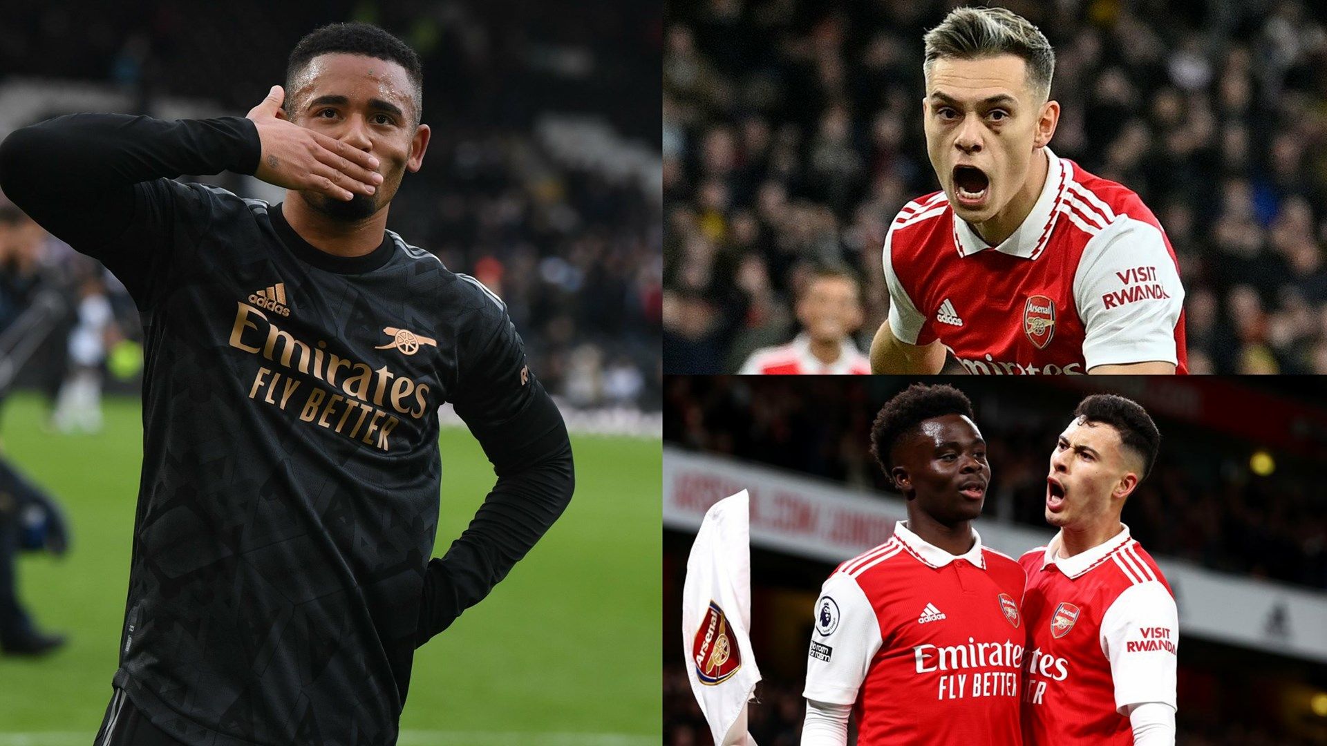 Jesus Trossard Saka Martinelli Arsenal GFX