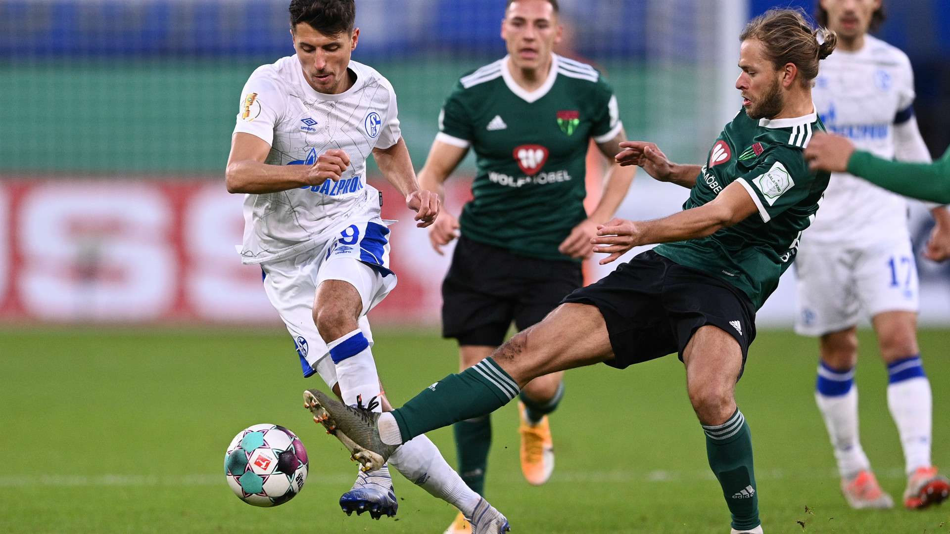 ALESSANDRO SCHÖPF SCHALKE KRISTIAN BÖHNLEIN SCHWEINFURT DFB POKAL GERMAN CUP 03112020