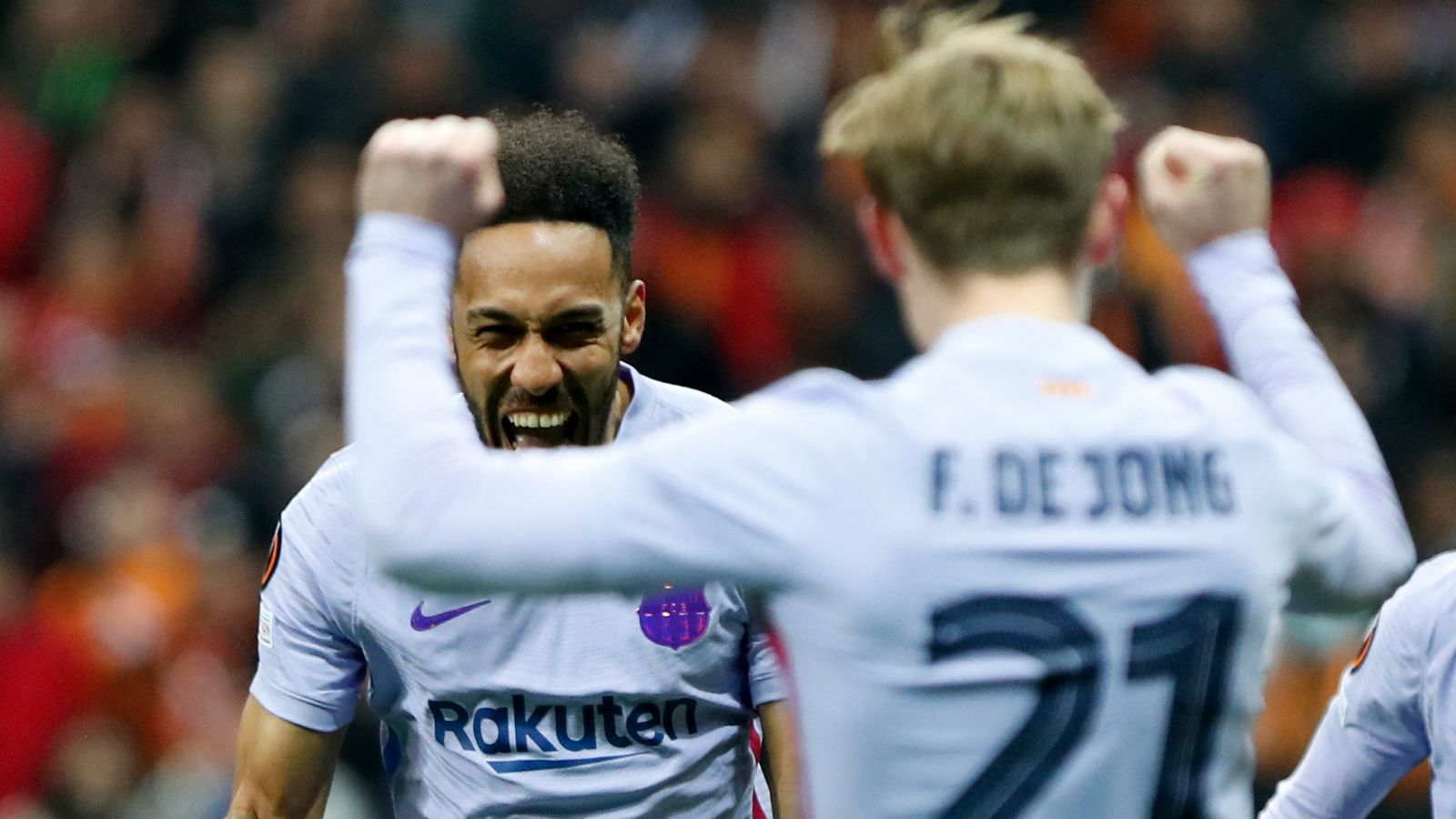 Aubameyang Frenkie de Jong Barcelona