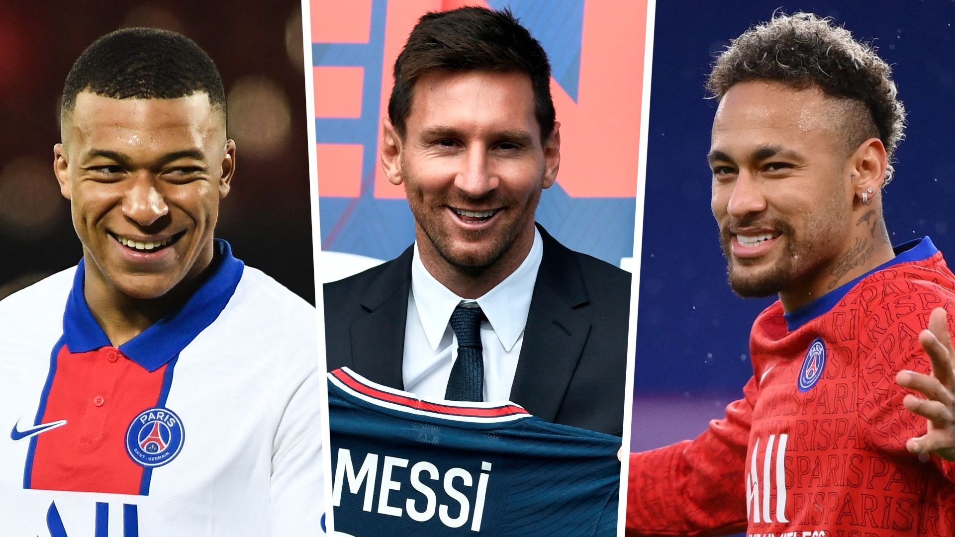 Paris Saint-Germain PSG Lionel Messi Neymar Kylian Mbappe