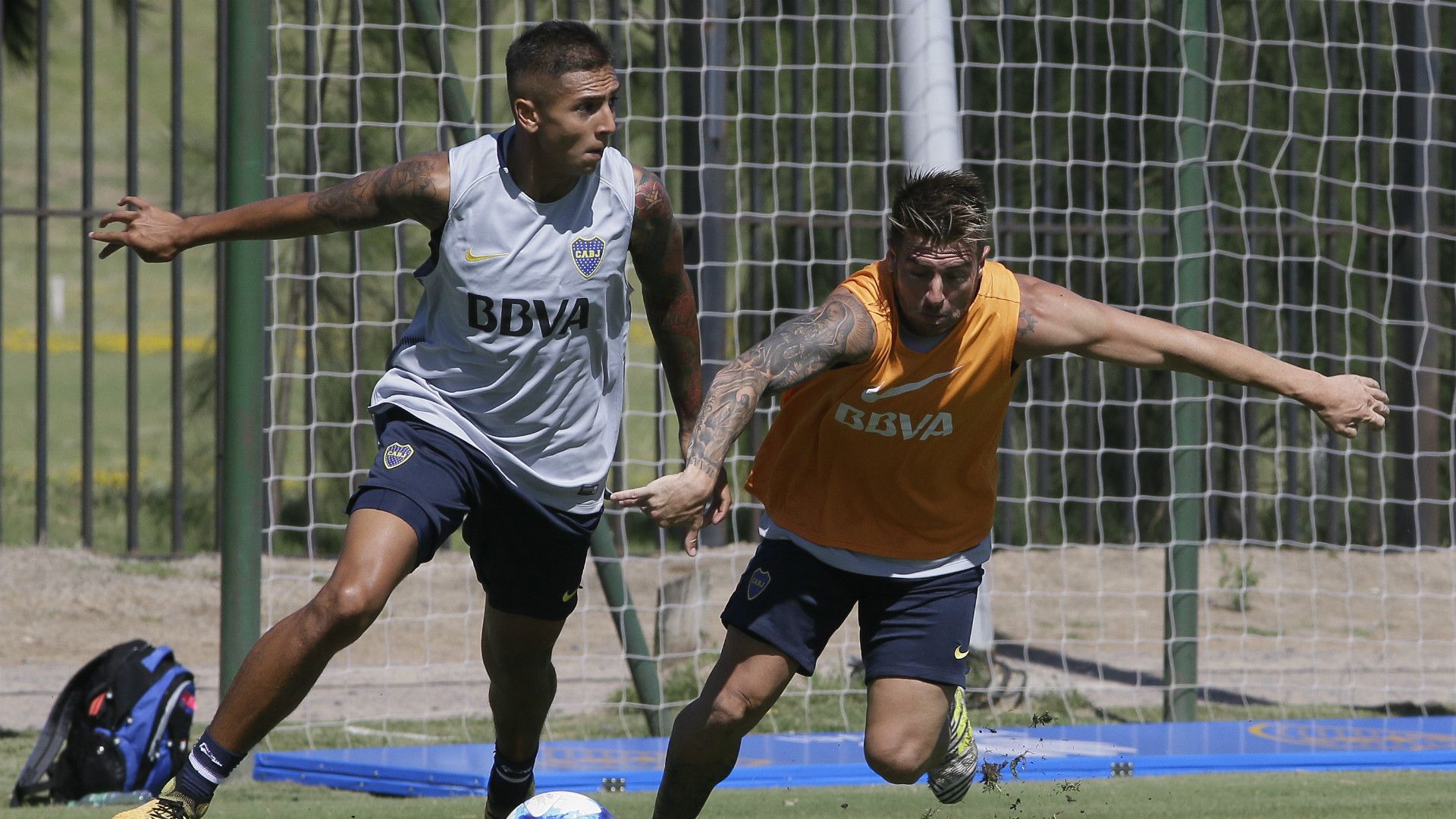 Agustin Almendra Julio Buffarini Boca Pretemporada Cardales Enero 2018