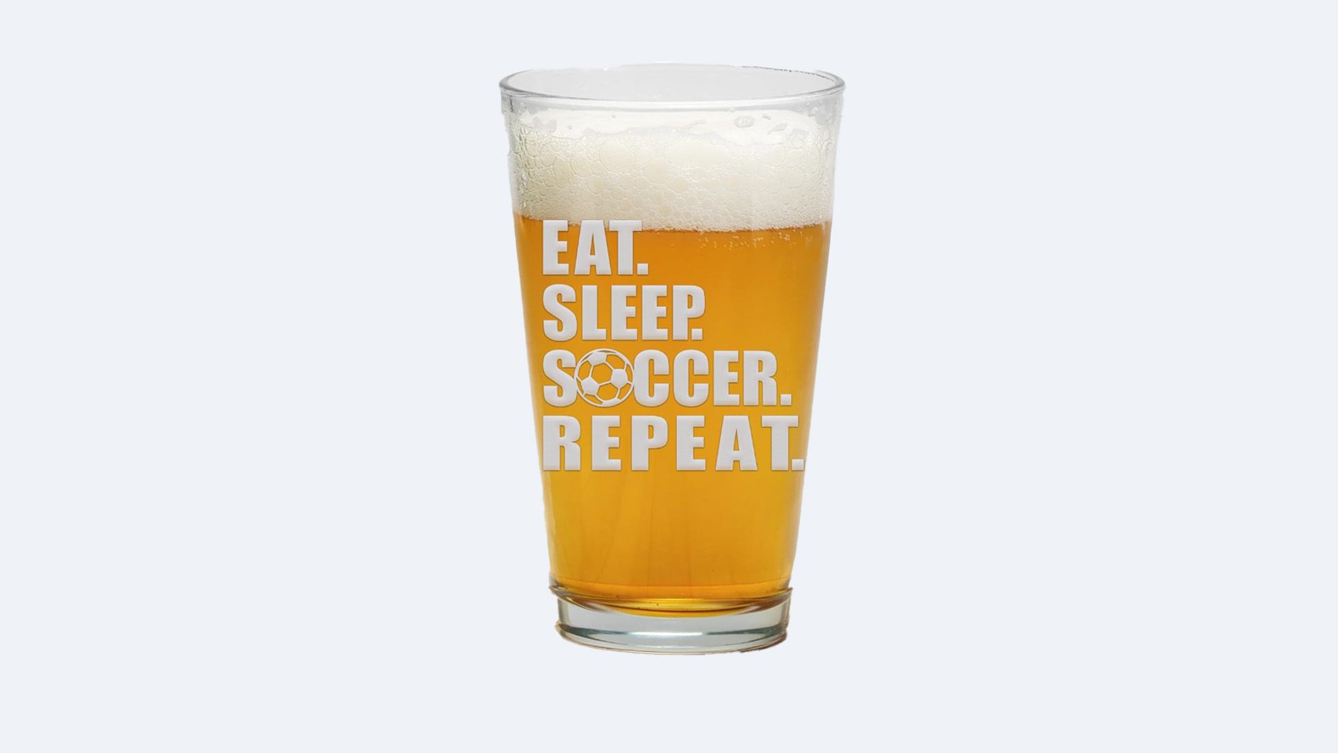 Soccer Pub Pint Glass