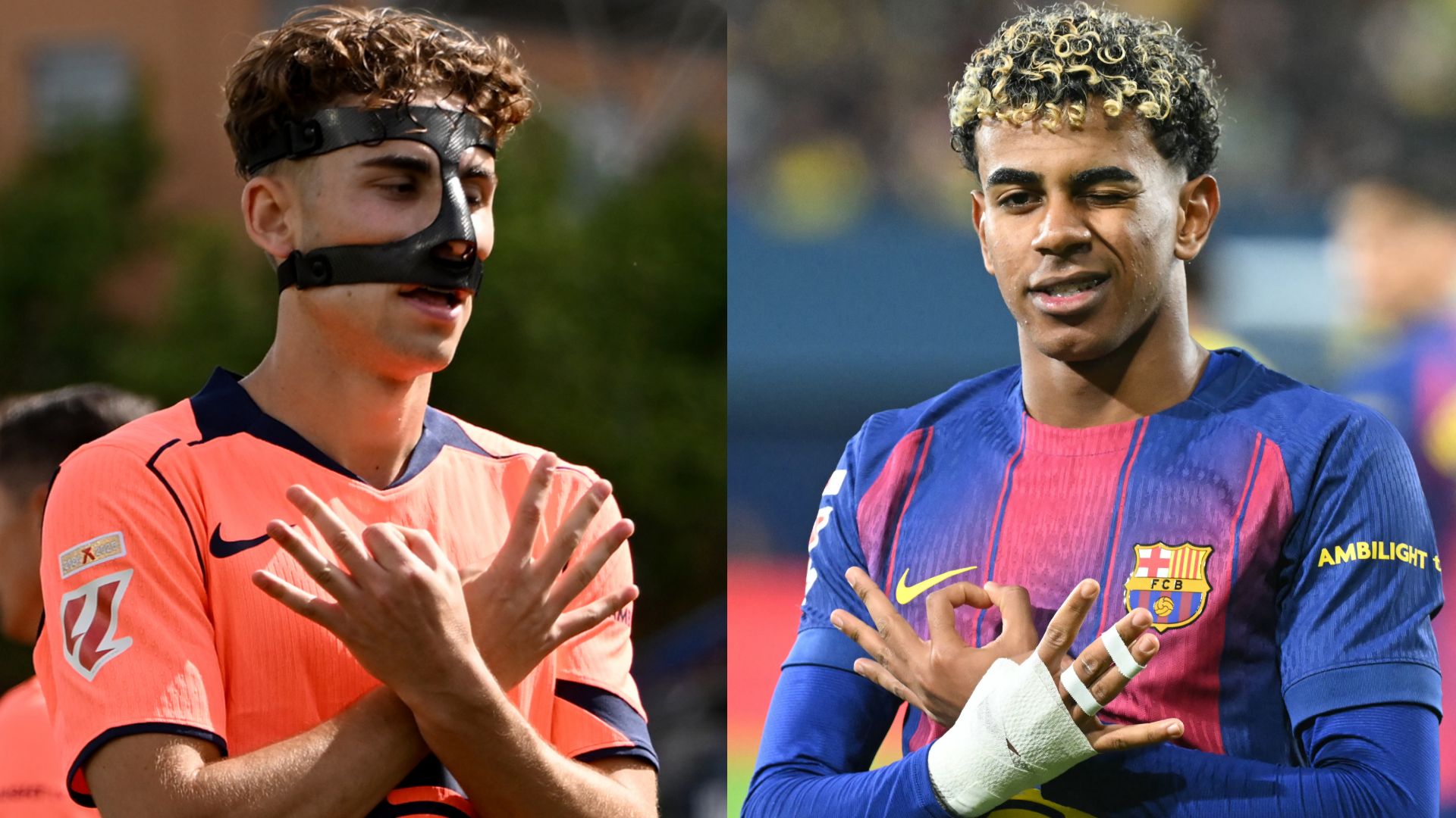 Fermin Lopez Lamine Yamal celebration Barcelona 2025-26