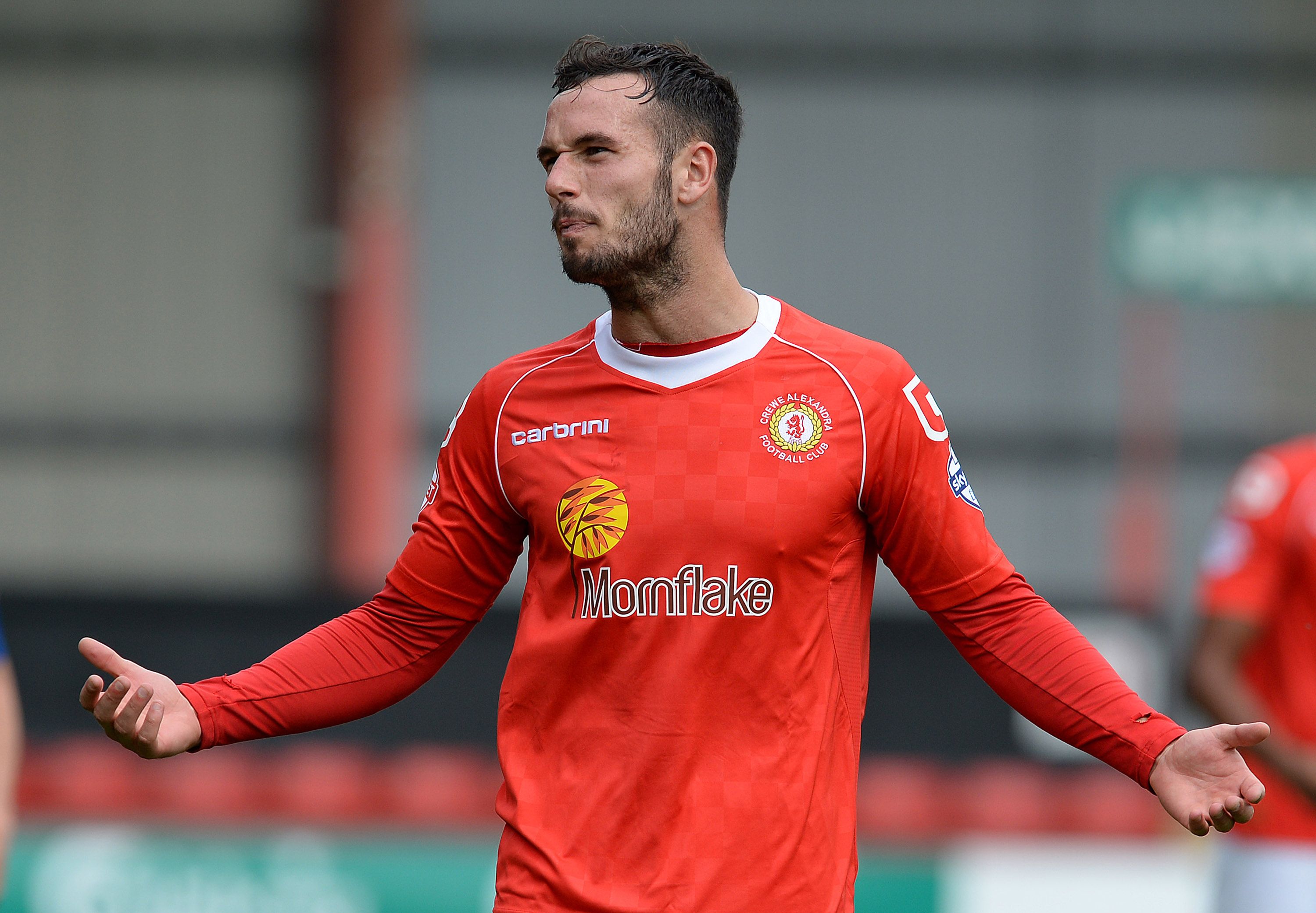 Accrington Stanley striker Lee Molyneux