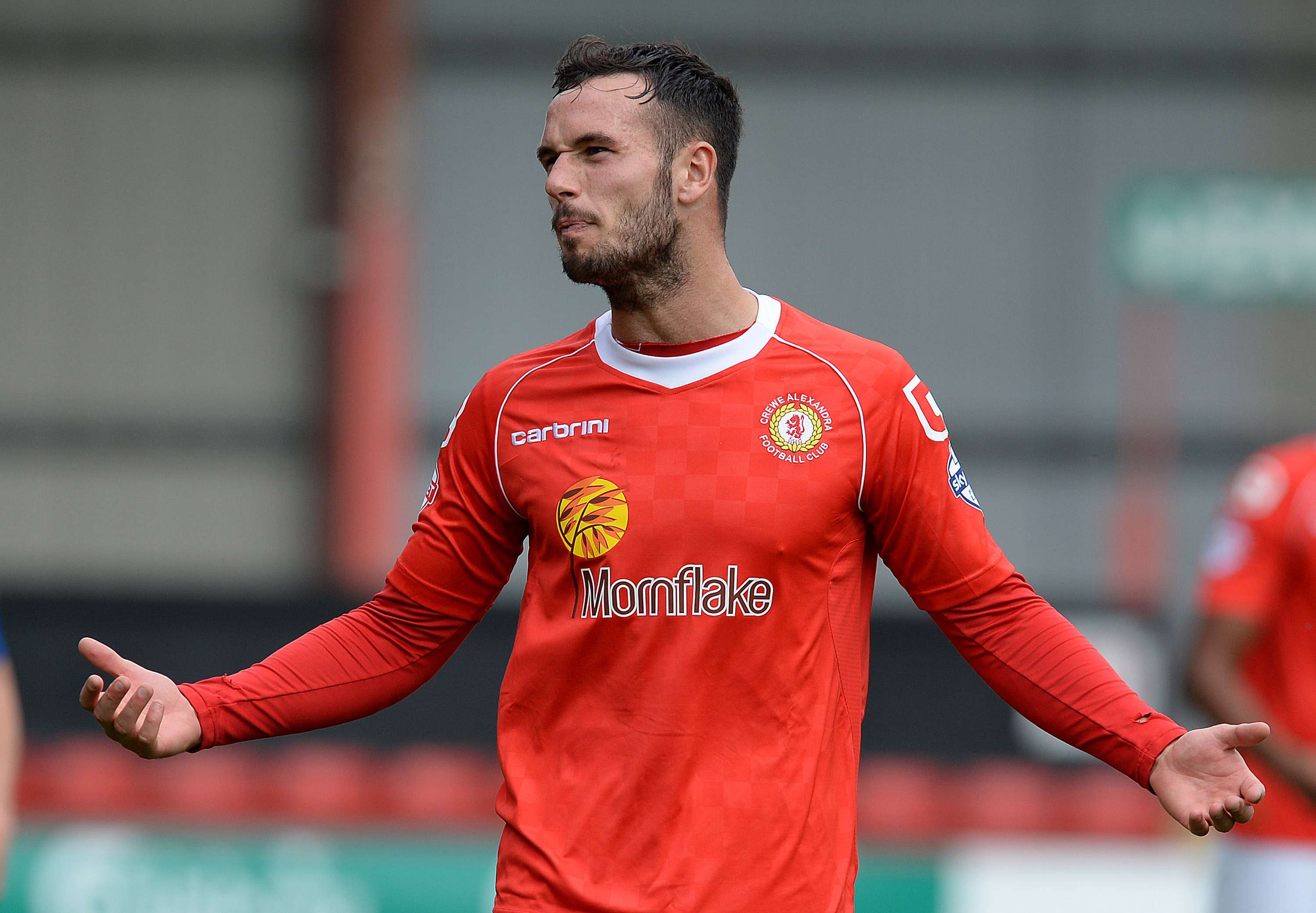 Accrington Stanley striker Lee Molyneux