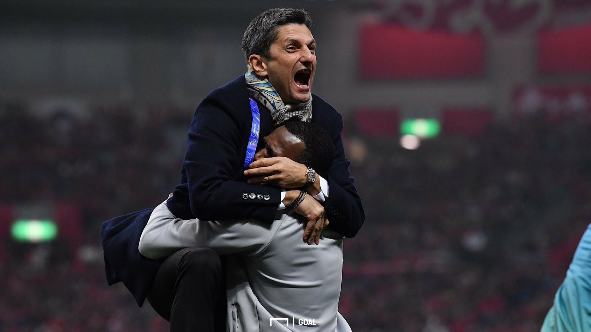 Razvan Lucescu Al-Hilal AFC Champions League Final 2019 2nd Leg 2018-19 رازفان لوشيسكو يحتفل بلقب دوري أبطال آسيا 2019