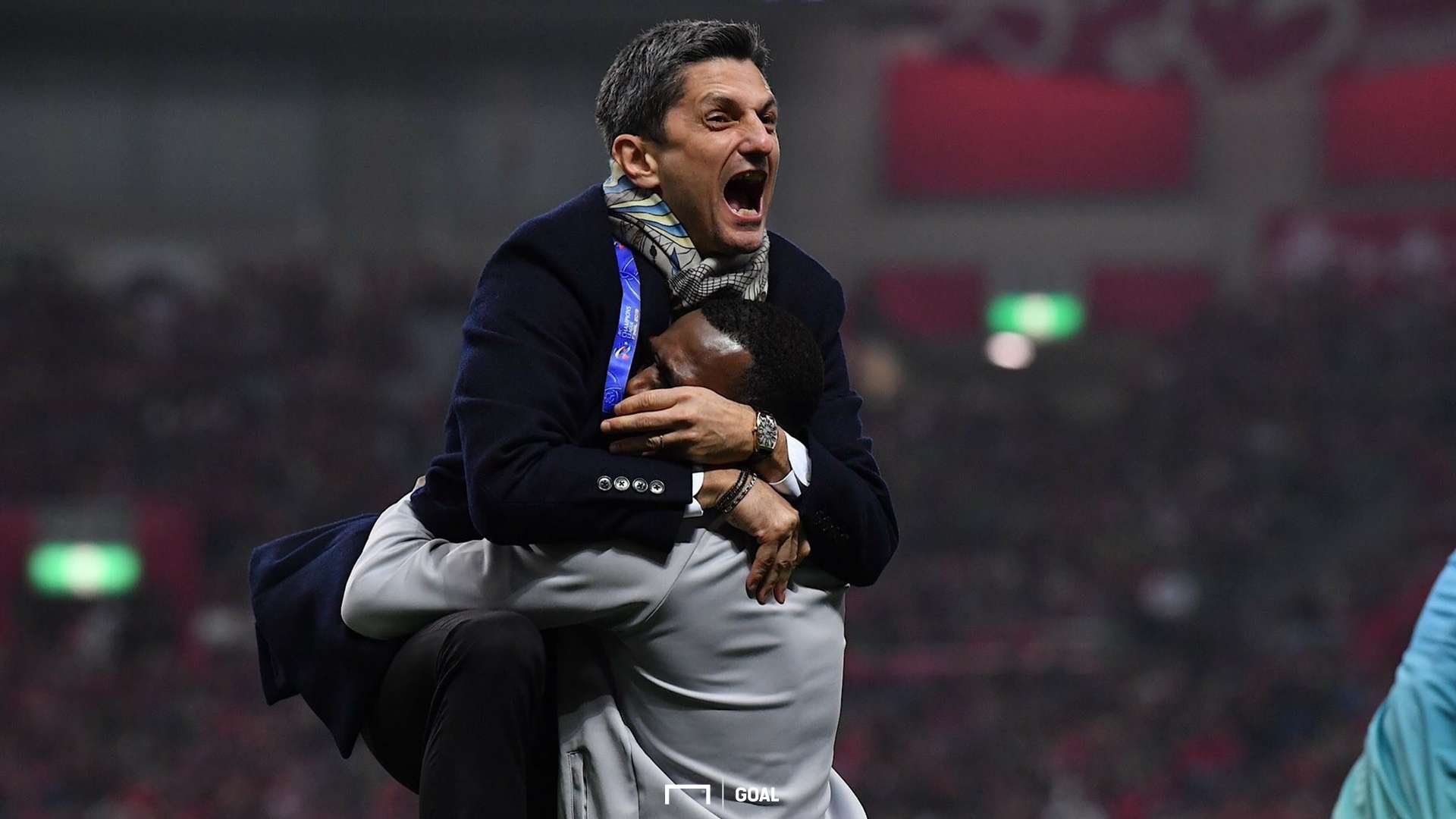 Razvan Lucescu Al-Hilal AFC Champions League Final 2019 2nd Leg 2018-19 رازفان لوشيسكو يحتفل بلقب دوري أبطال آسيا 2019